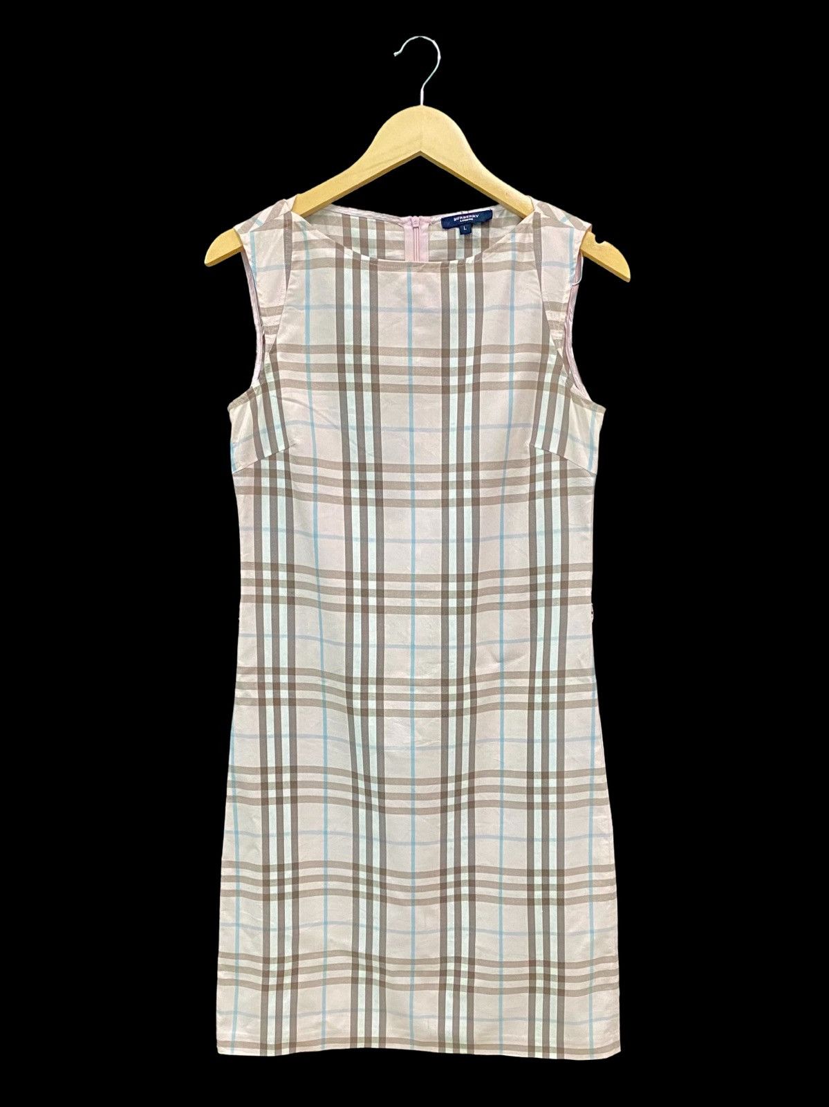 image of Vintage Burberry London Novacheck Shift Dress in Mix Colours, Women's (Size Small)