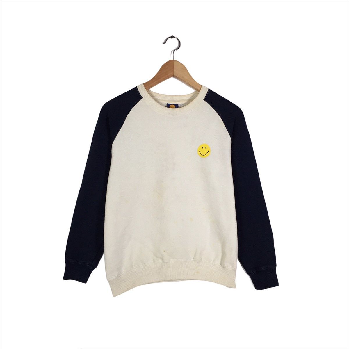Japanese Brand × Market Vintage Smiley Sweatshirt Crew Neck biglogo County Smiley Size US XS / EU 42 / 0 - 2 Thumbnail