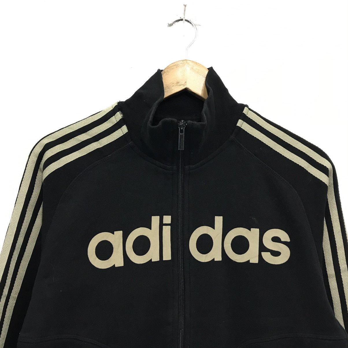 Adidas × Vintage Adidas Sweatshirt Adidas Three Stripe Sweater Adidas Zipper Size US S / EU 44-46 / 1 - 2 Thumbnail