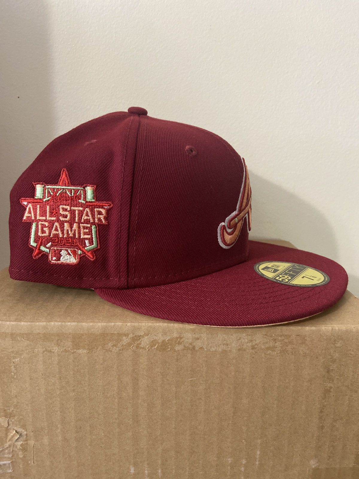 Hat Club Hat Club Exclusive Atlanta Braves Banned ASG Patch Size 71/8 Size ONE SIZE - 3 Thumbnail