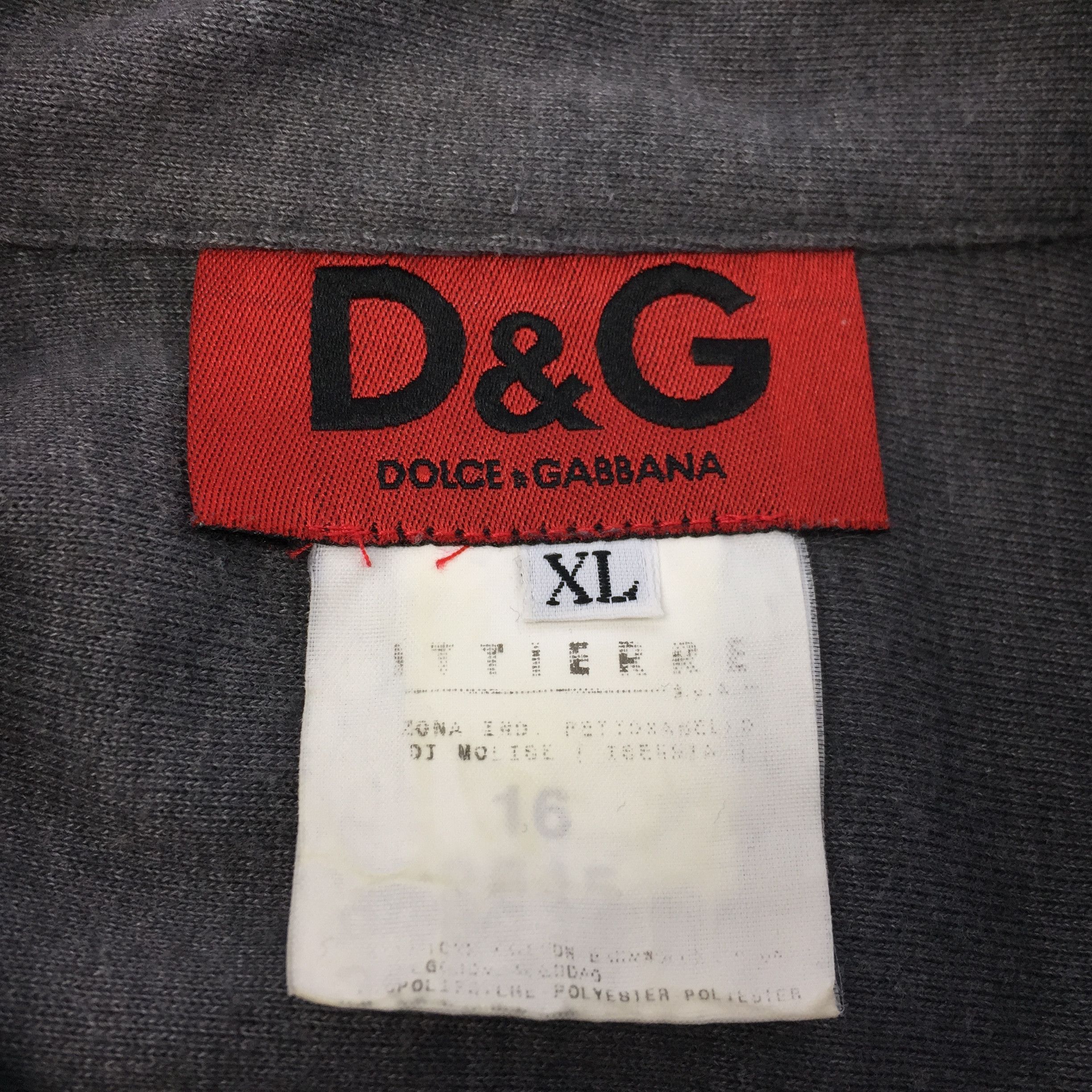 Dolce & Gabbana × Vintage Dolce & Gabbana SPORT Gray Shirts Rare Vintage Size US L / EU 52-54 / 3 - 8 Thumbnail