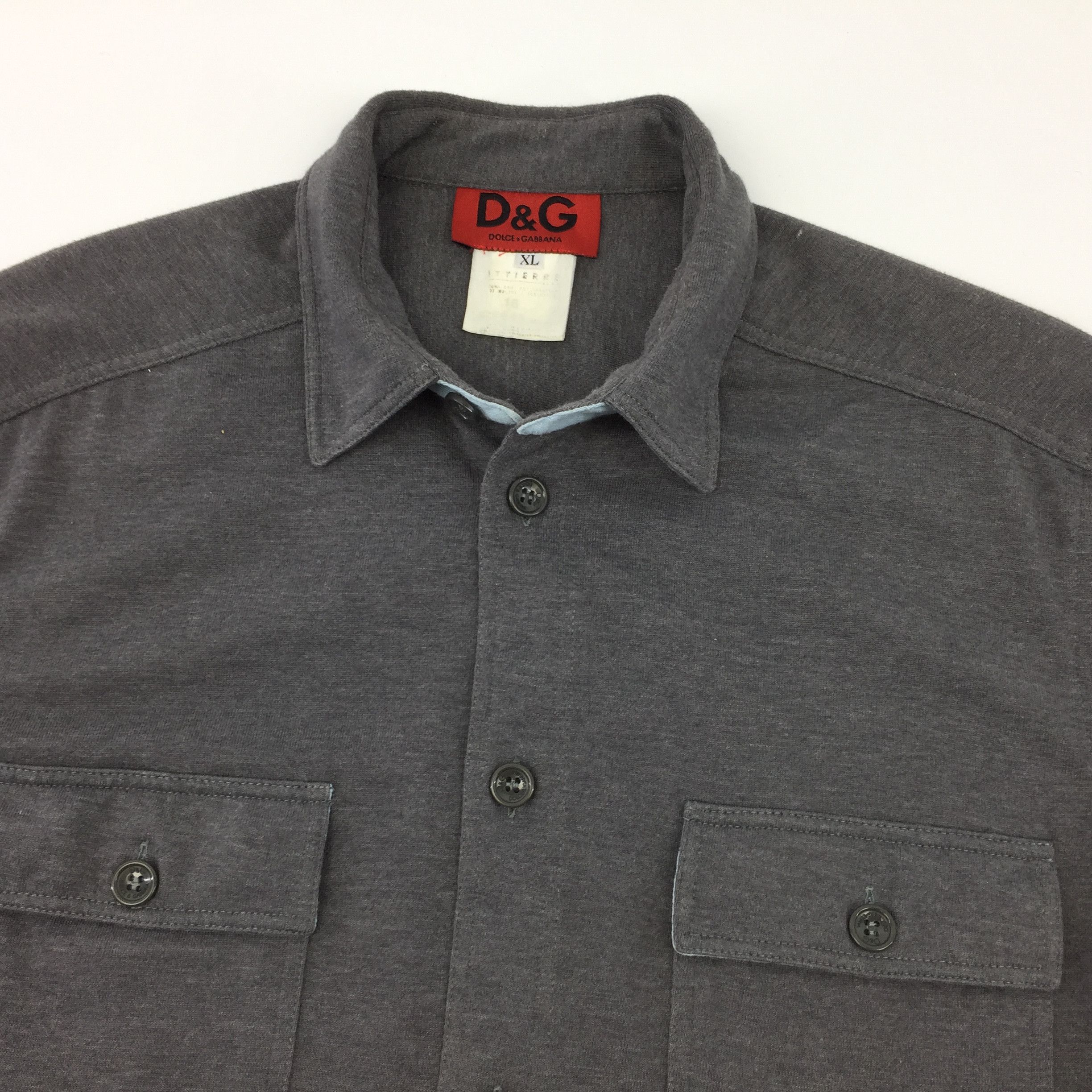 Dolce & Gabbana × Vintage Dolce & Gabbana SPORT Gray Shirts Rare Vintage Size US L / EU 52-54 / 3 - 2 Thumbnail