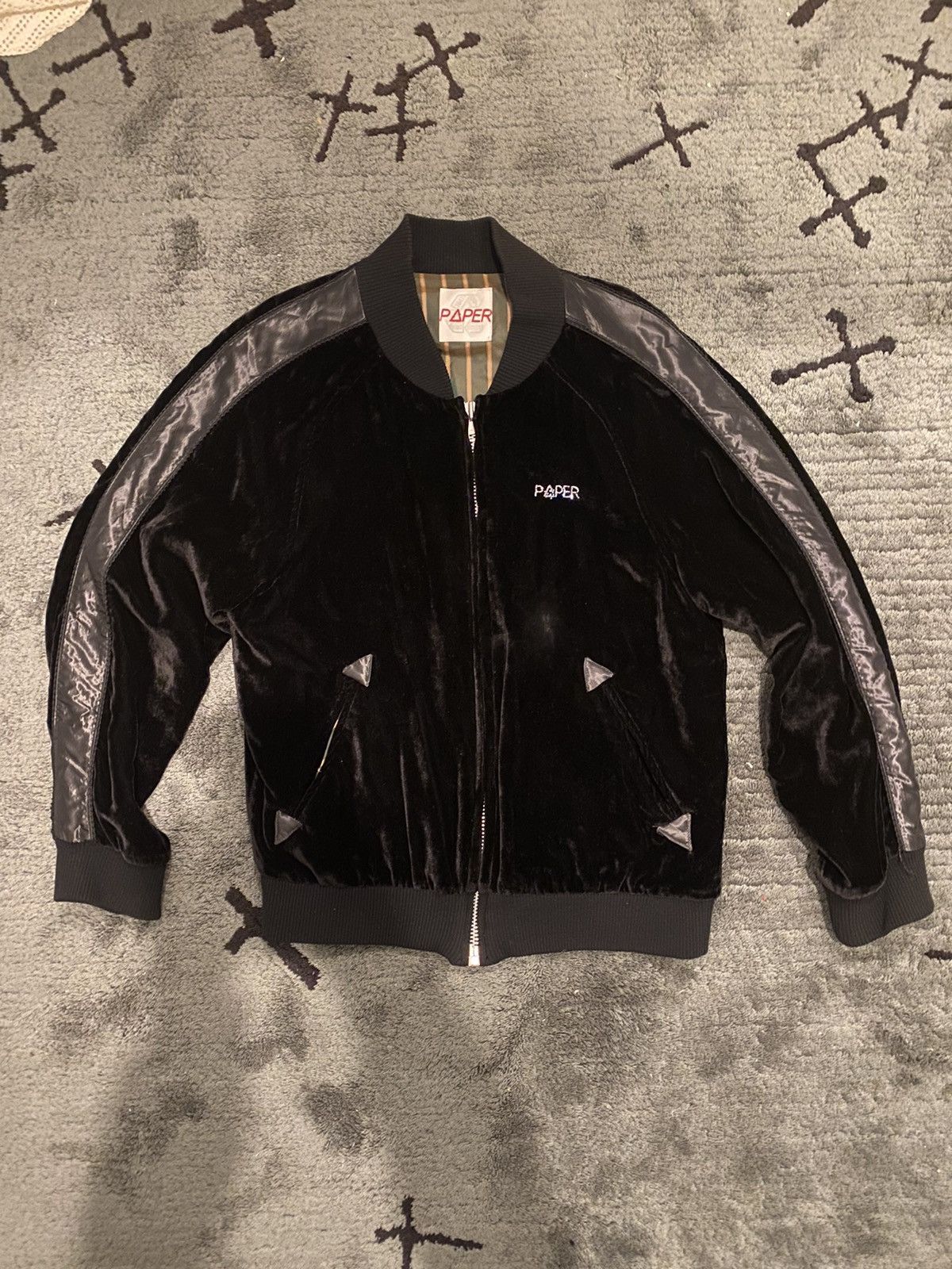 20471120 20471120 “Paper Recycle”Velvet Crystal Jacket Size US L / EU 52-54 / 3 - 2 Thumbnail