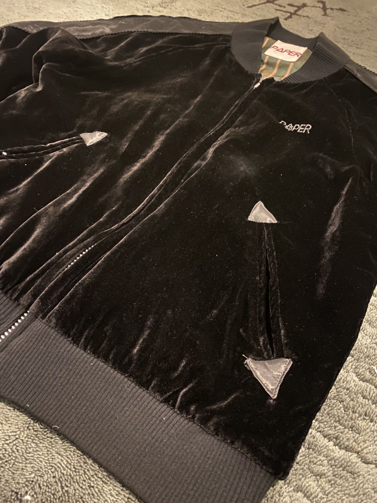 20471120 20471120 “Paper Recycle”Velvet Crystal Jacket Size US L / EU 52-54 / 3 - 3 Thumbnail