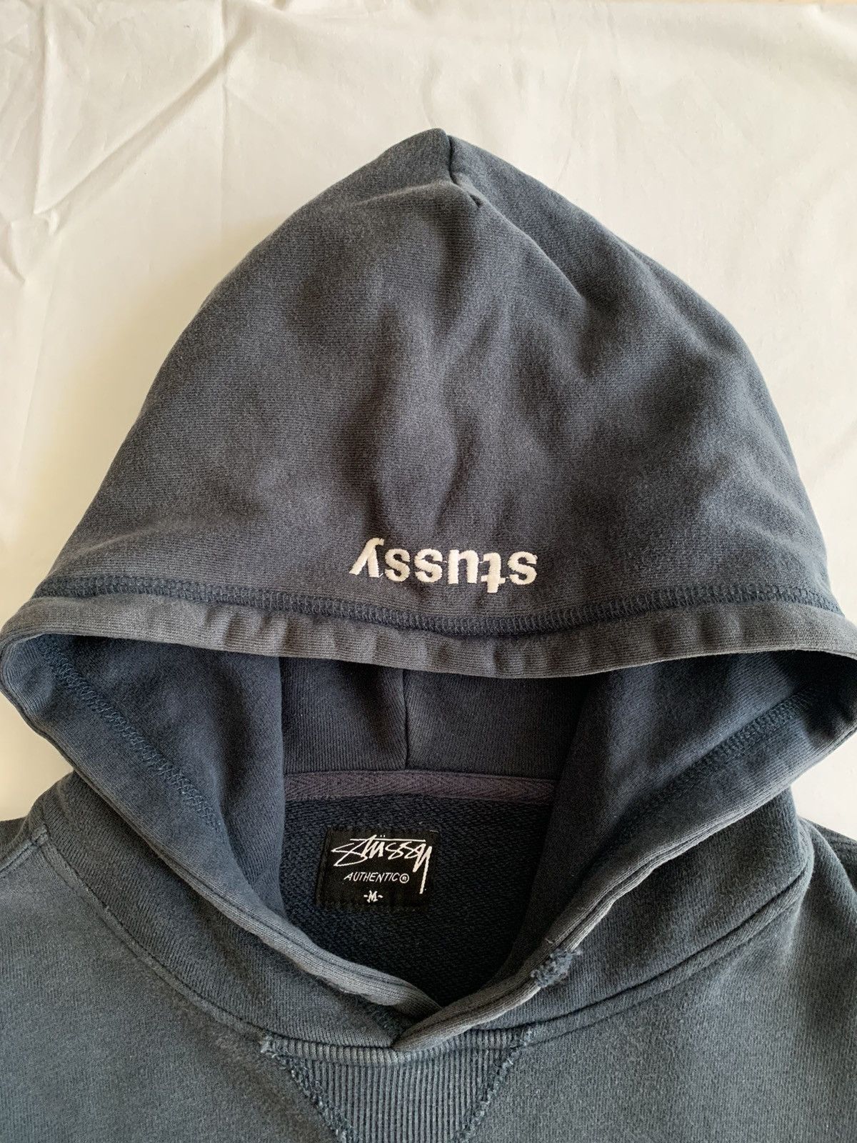 Stussy Sick🔥Sunfaded Stussy Troops Embroidered American Flag Hoodie Size US M / EU 48-50 / 2 - 14 Thumbnail