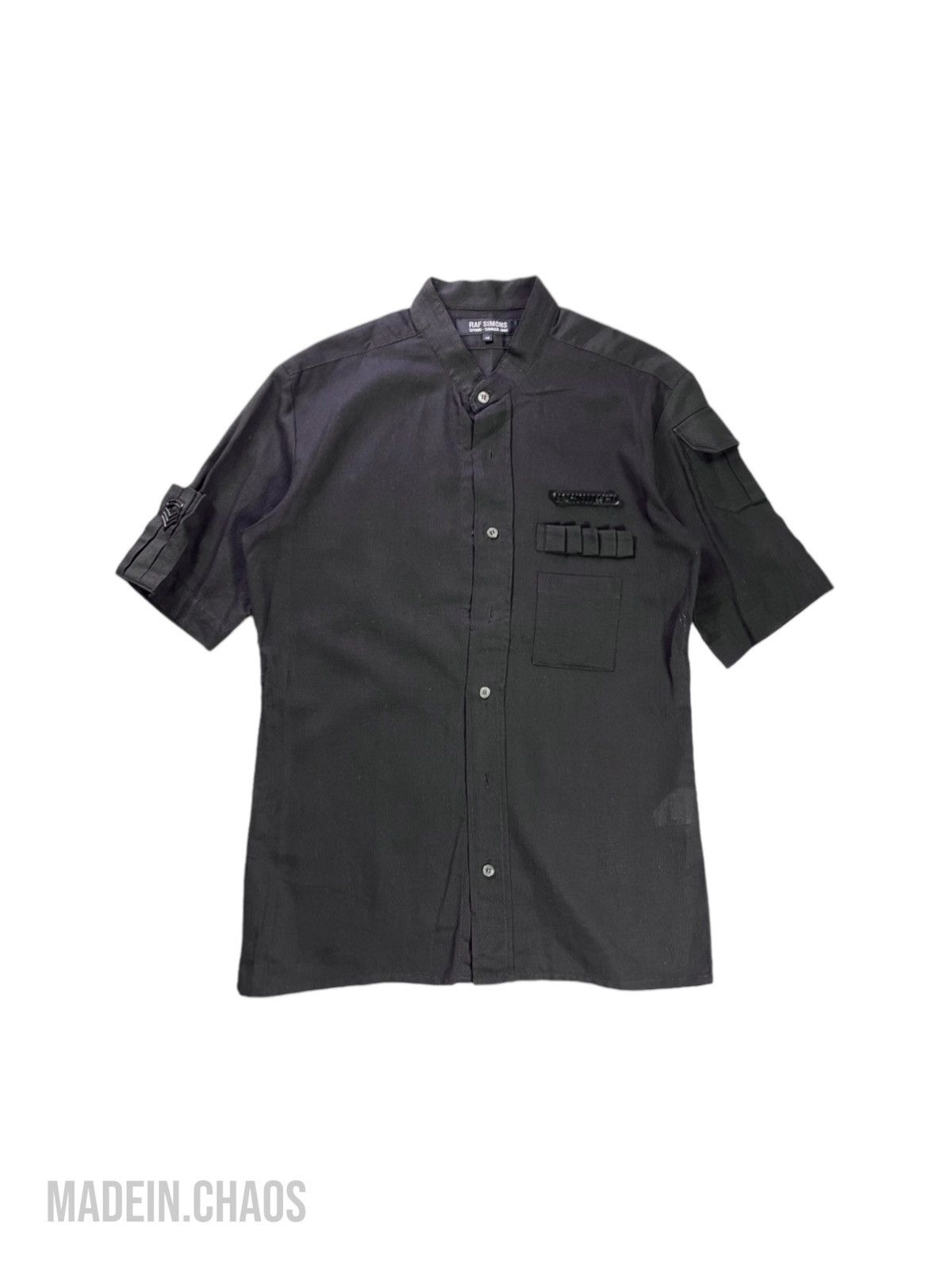 Pre-owned Raf Simons - Ss03 « Consumed » Military Shirt In Black