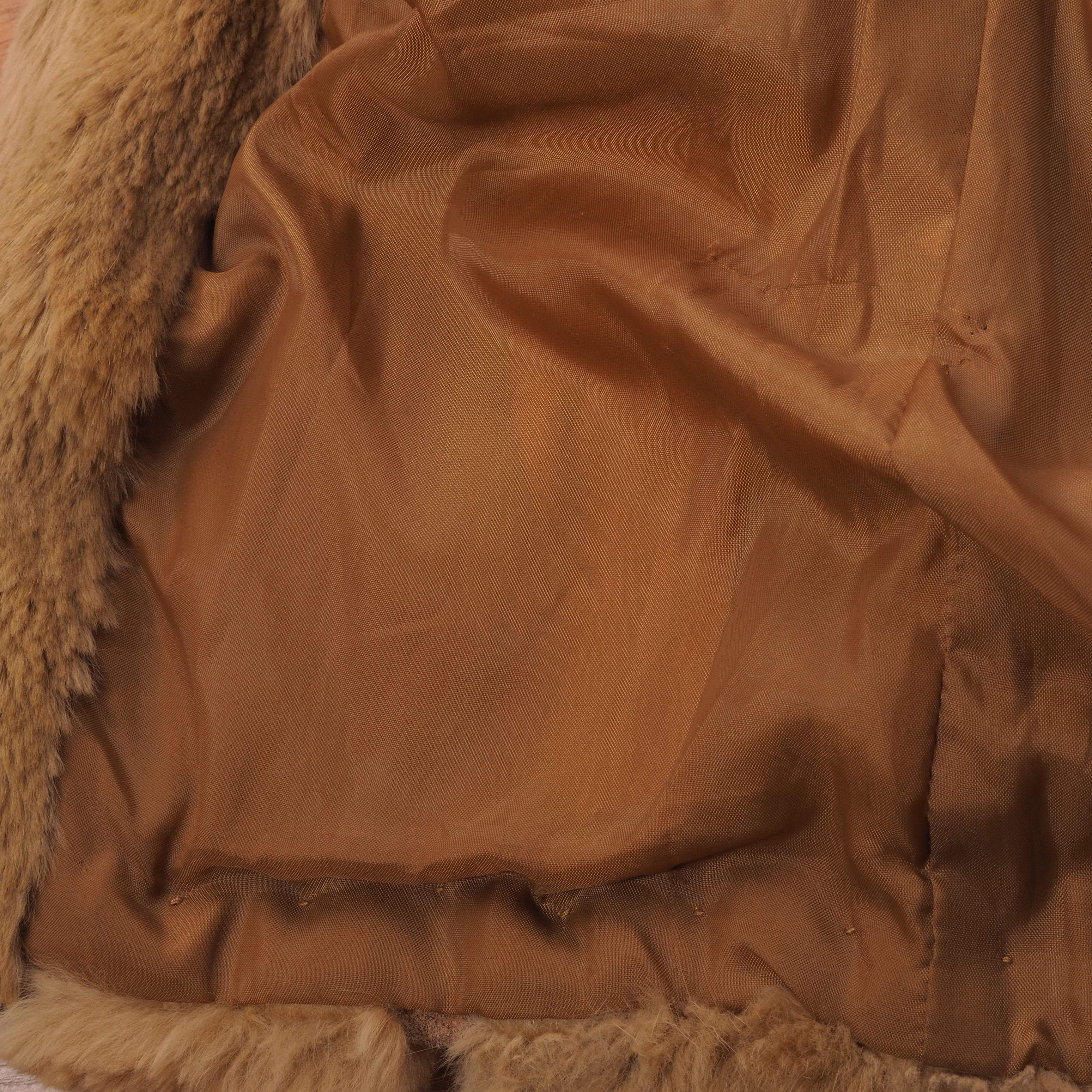 Valentino × Vintage Valentino Vintage Shearling Fur Leather Jacket 70s 80s Size ONE SIZE - 4 Thumbnail