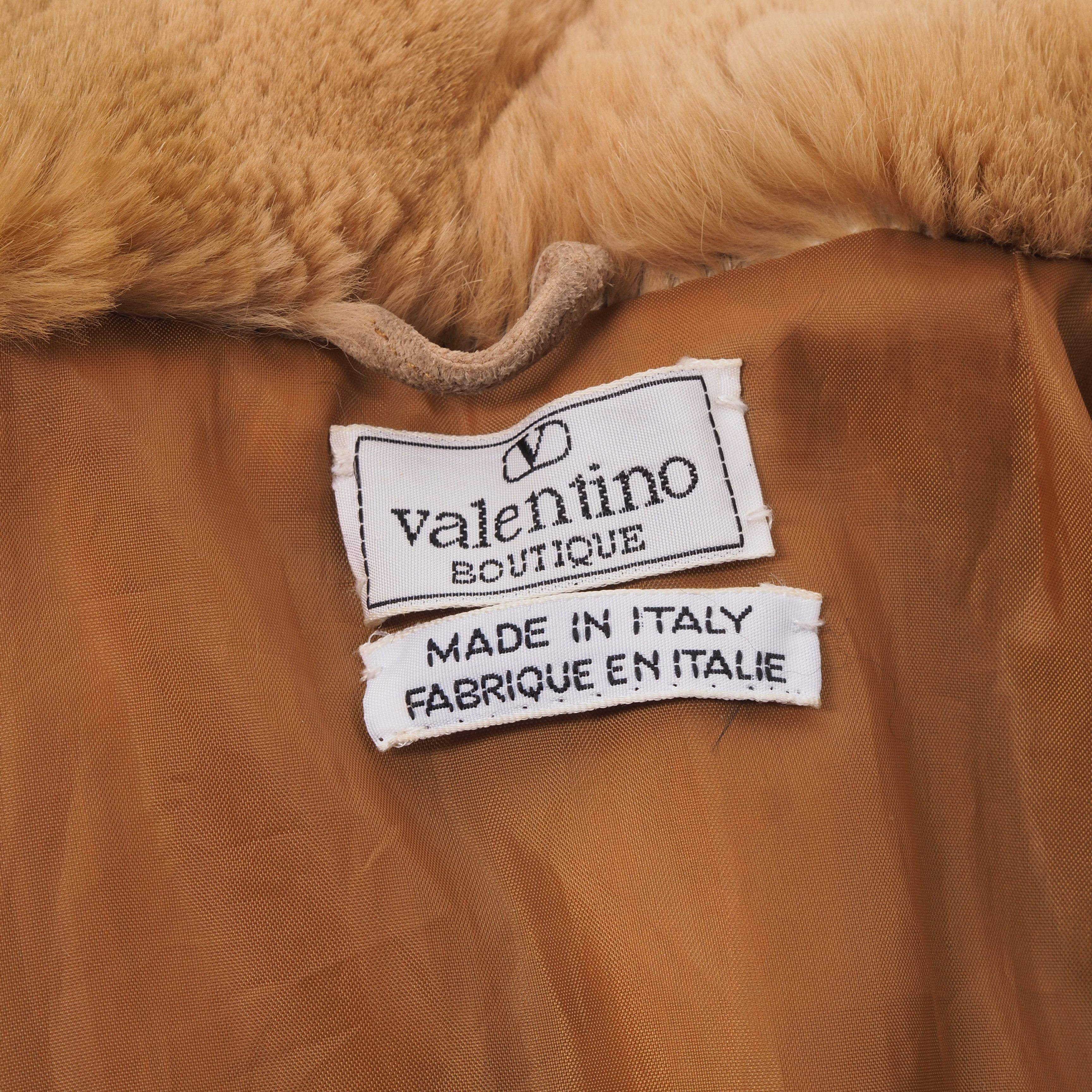 Valentino × Vintage Valentino Vintage Shearling Fur Leather Jacket 70s 80s Size ONE SIZE - 2 Thumbnail