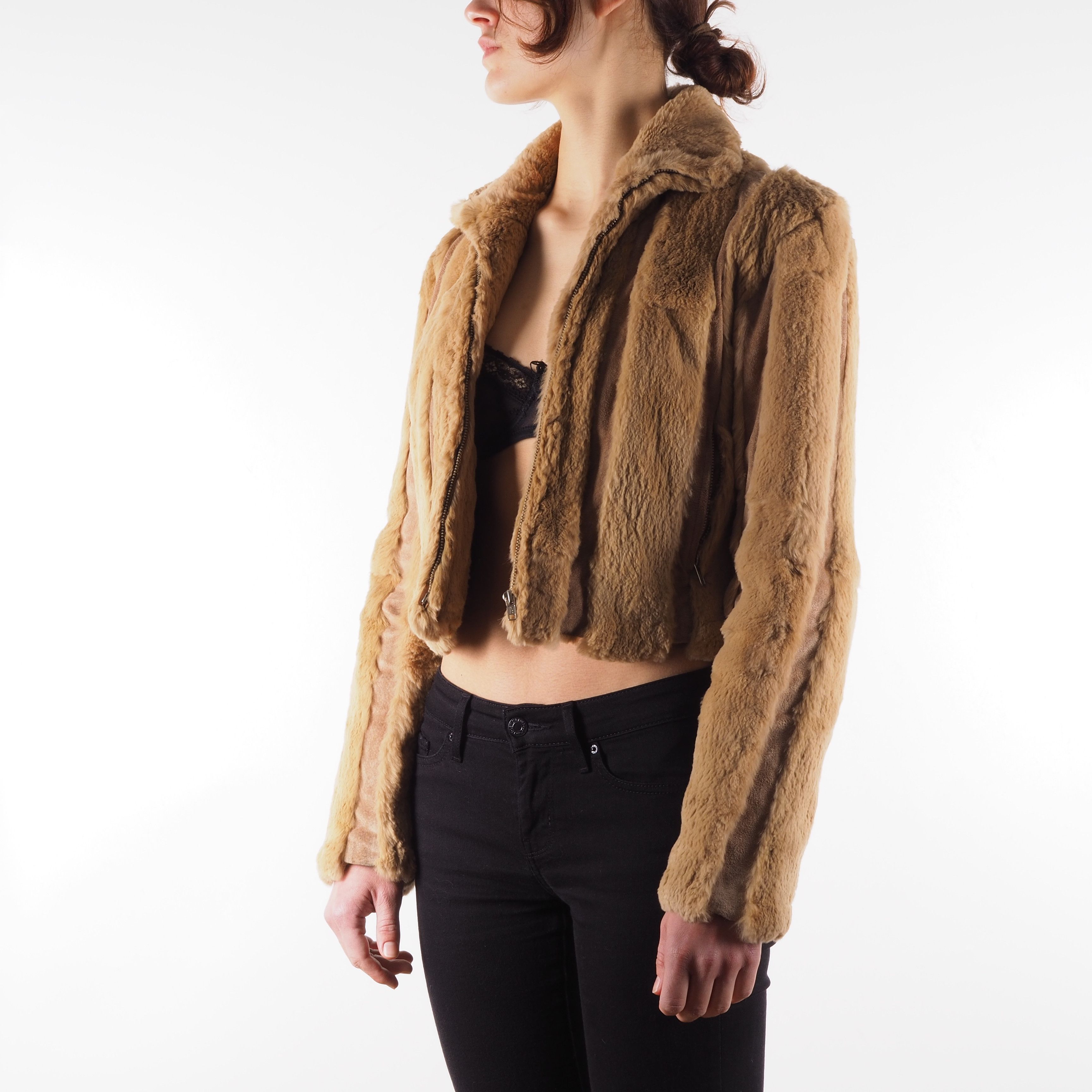 Valentino × Vintage Valentino Vintage Shearling Fur Leather Jacket 70s 80s Size ONE SIZE - 9 Thumbnail