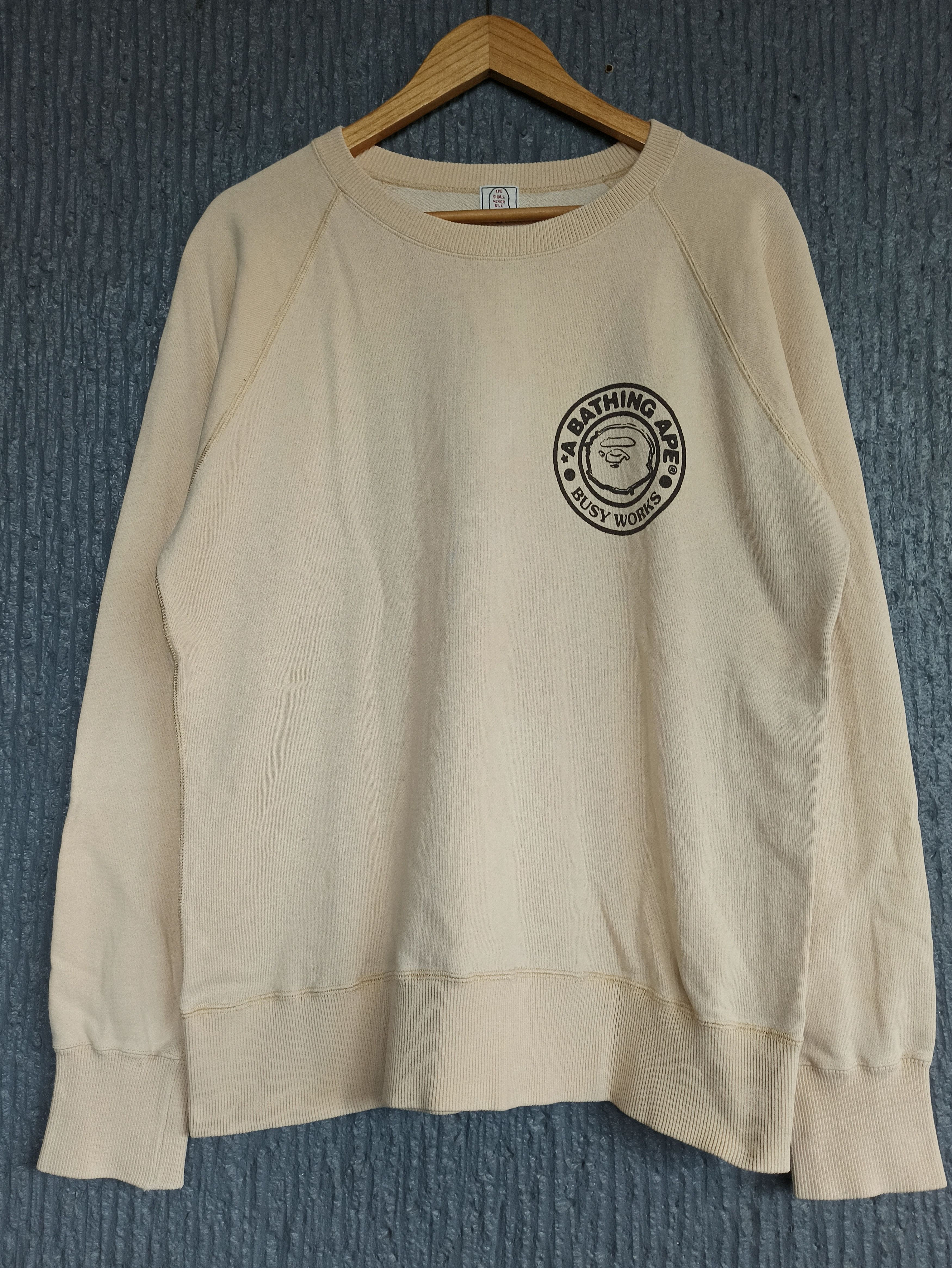 Bape OG Bape Busy Works Crewneck Size US L / EU 52-54 / 3 - 1 Thumbnail