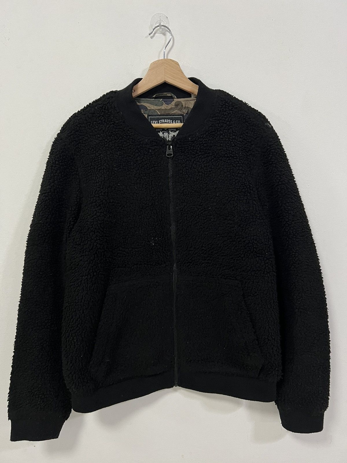 Levi's Vintage Levis Deep Pile Zip Up Jacket Size US M / EU 48-50 / 2 - 1 Thumbnail