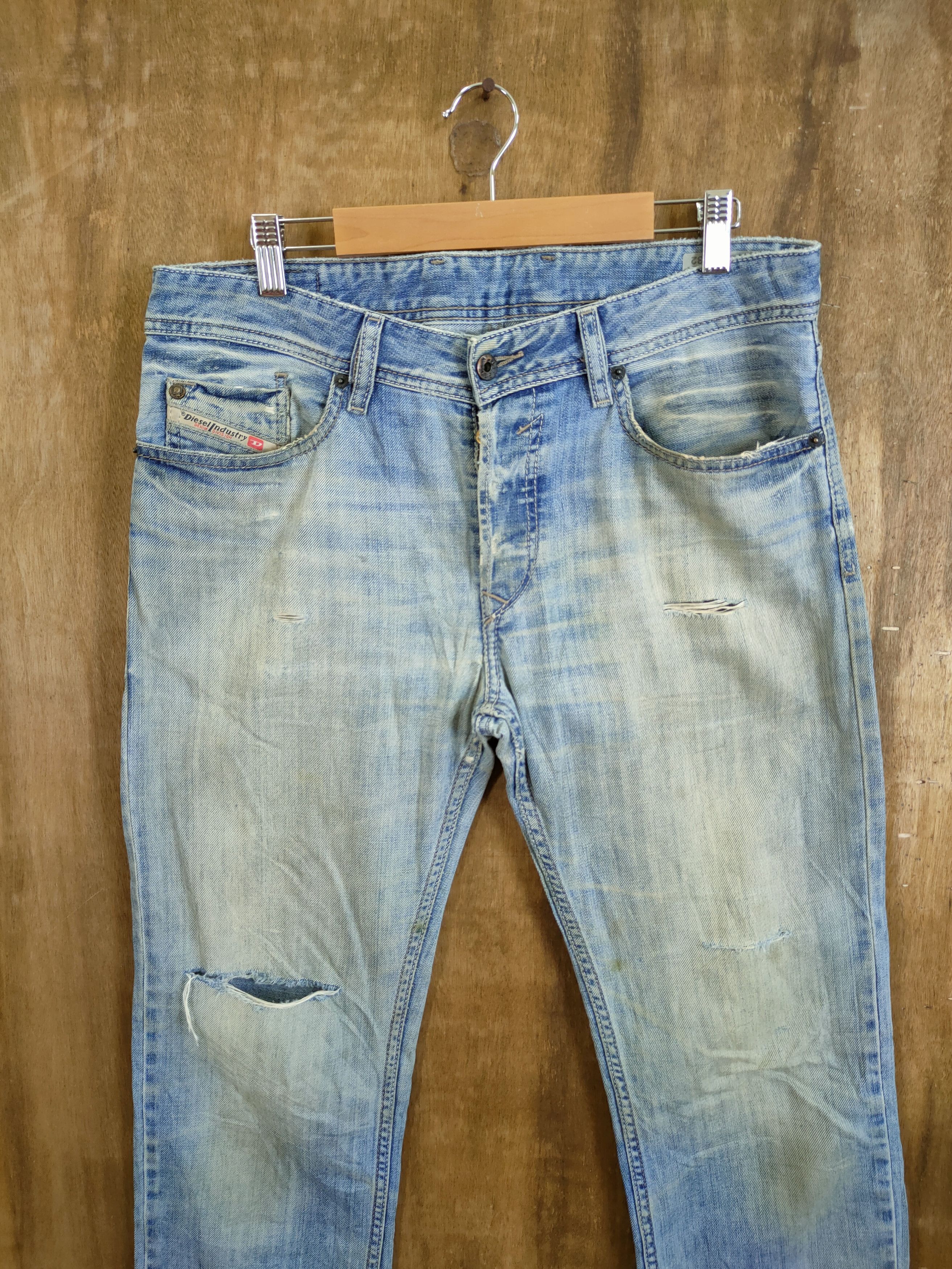 Diesel Diesel Waykee distressed dirty denim streewear pants#46-752 Size US 30 / EU 46 - 4 Thumbnail