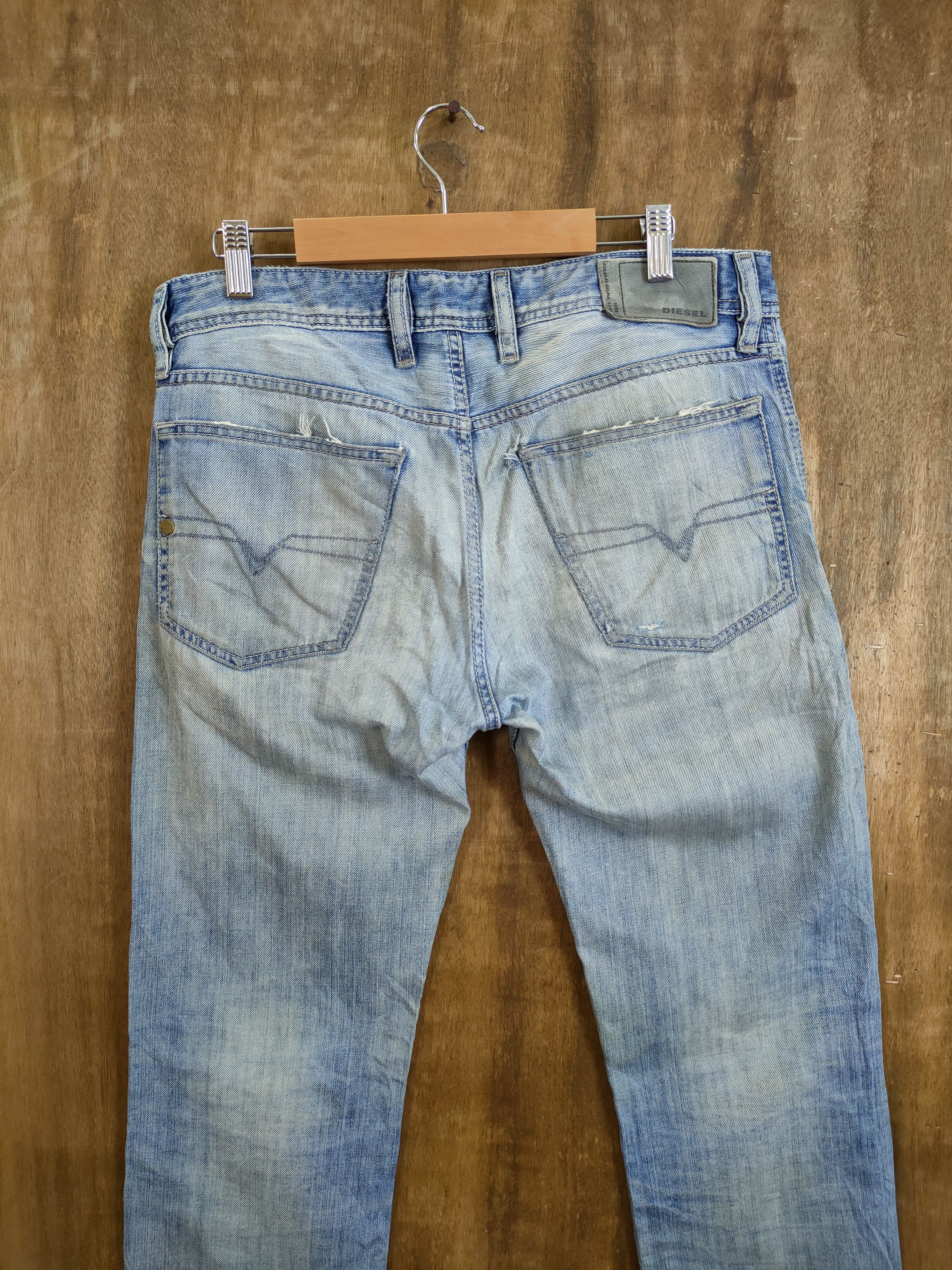Diesel Diesel Waykee distressed dirty denim streewear pants#46-752 Size US 30 / EU 46 - 11 Thumbnail