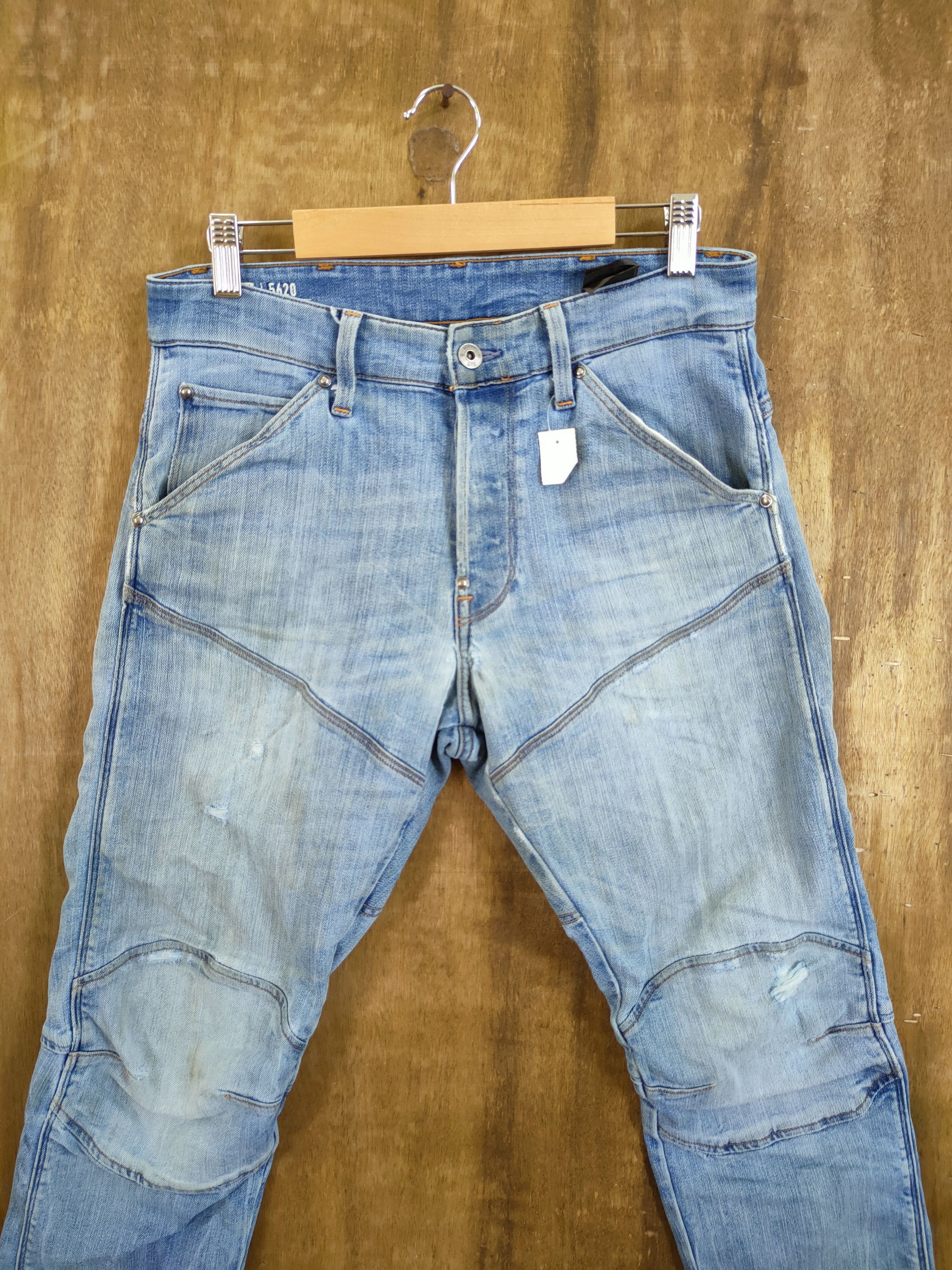 G-Star Gstar Raw 3D Tapered distressed Denim jeans #46-886 Size US 28 / EU 44 - 4 Thumbnail