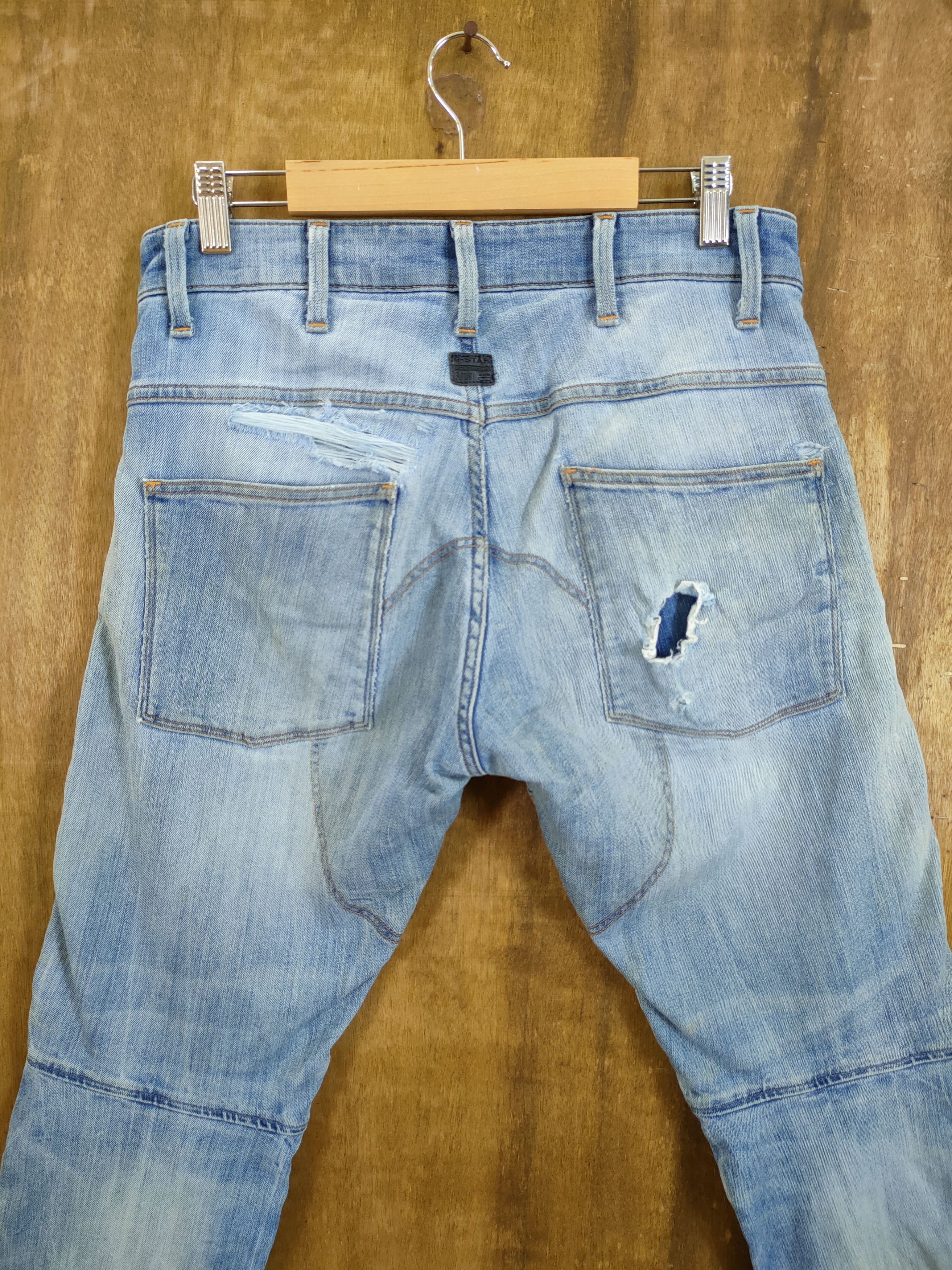 G-Star Gstar Raw 3D Tapered distressed Denim jeans #46-886 Size US 28 / EU 44 - 10 Thumbnail