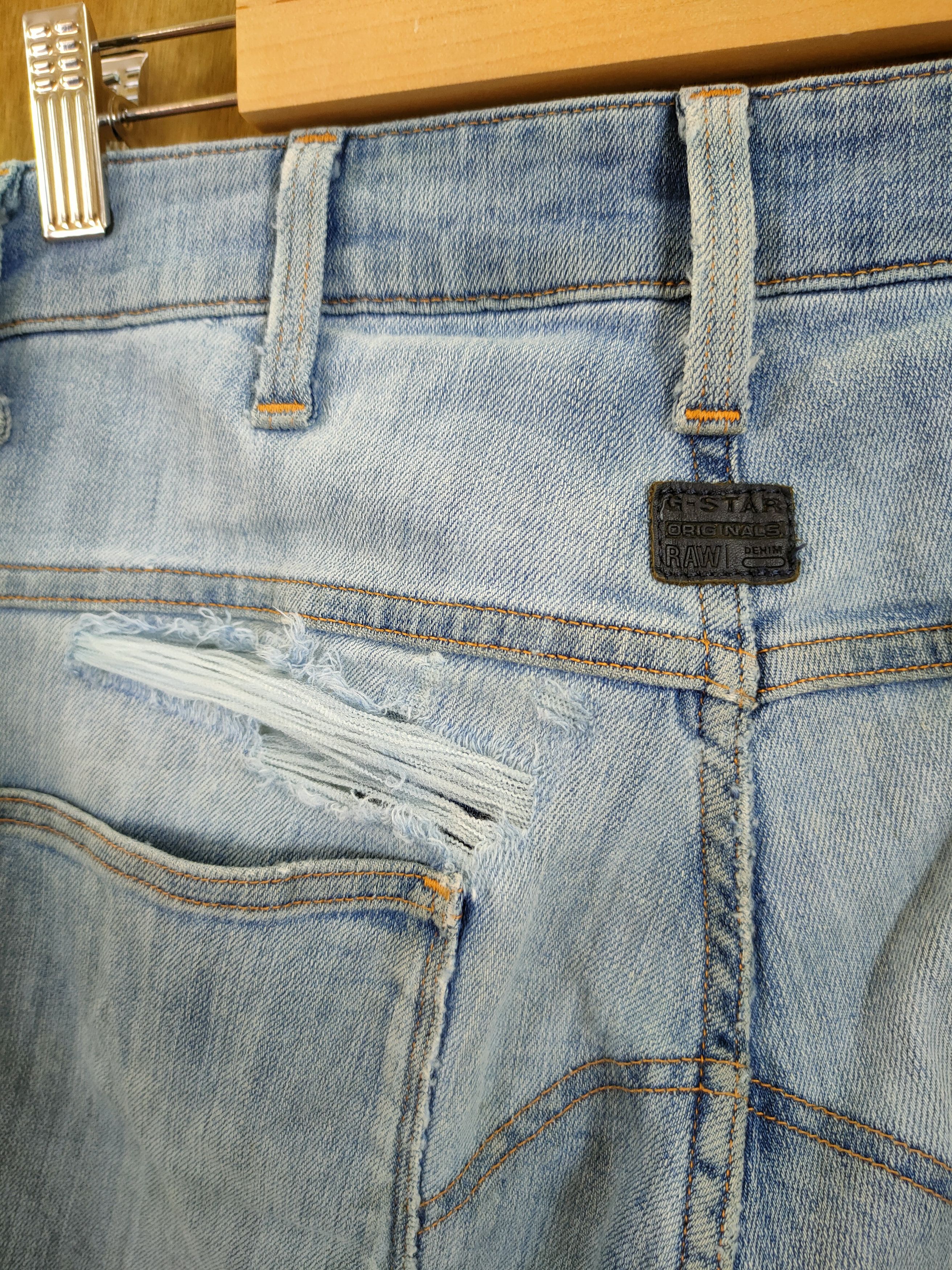 G-Star Gstar Raw 3D Tapered distressed Denim jeans #46-886 Size US 28 / EU 44 - 12 Thumbnail