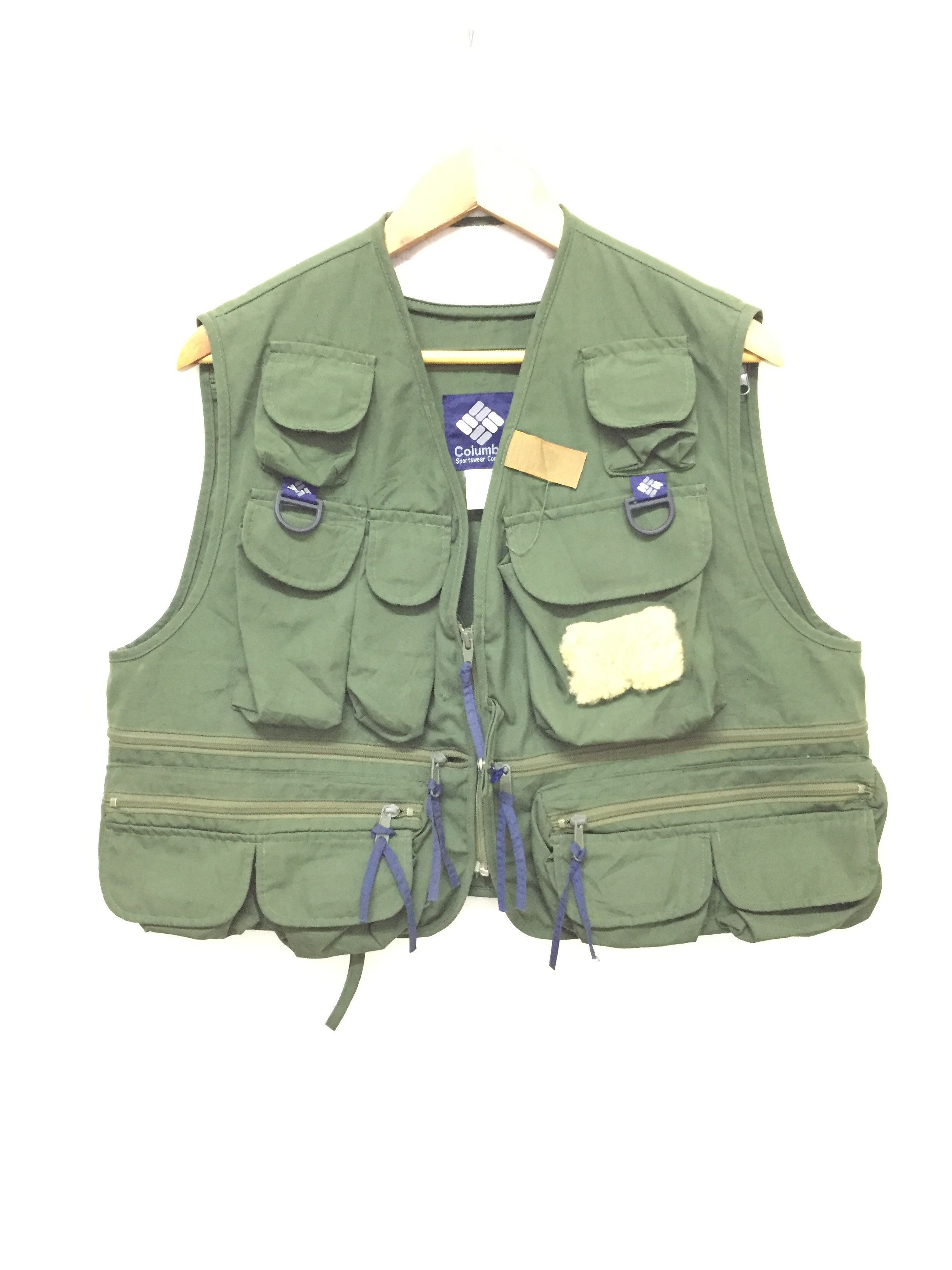 Columbia × Vintage 90's Columbia tactical vest backpack jacket Size US S / EU 44-46 / 1 - 2 Thumbnail