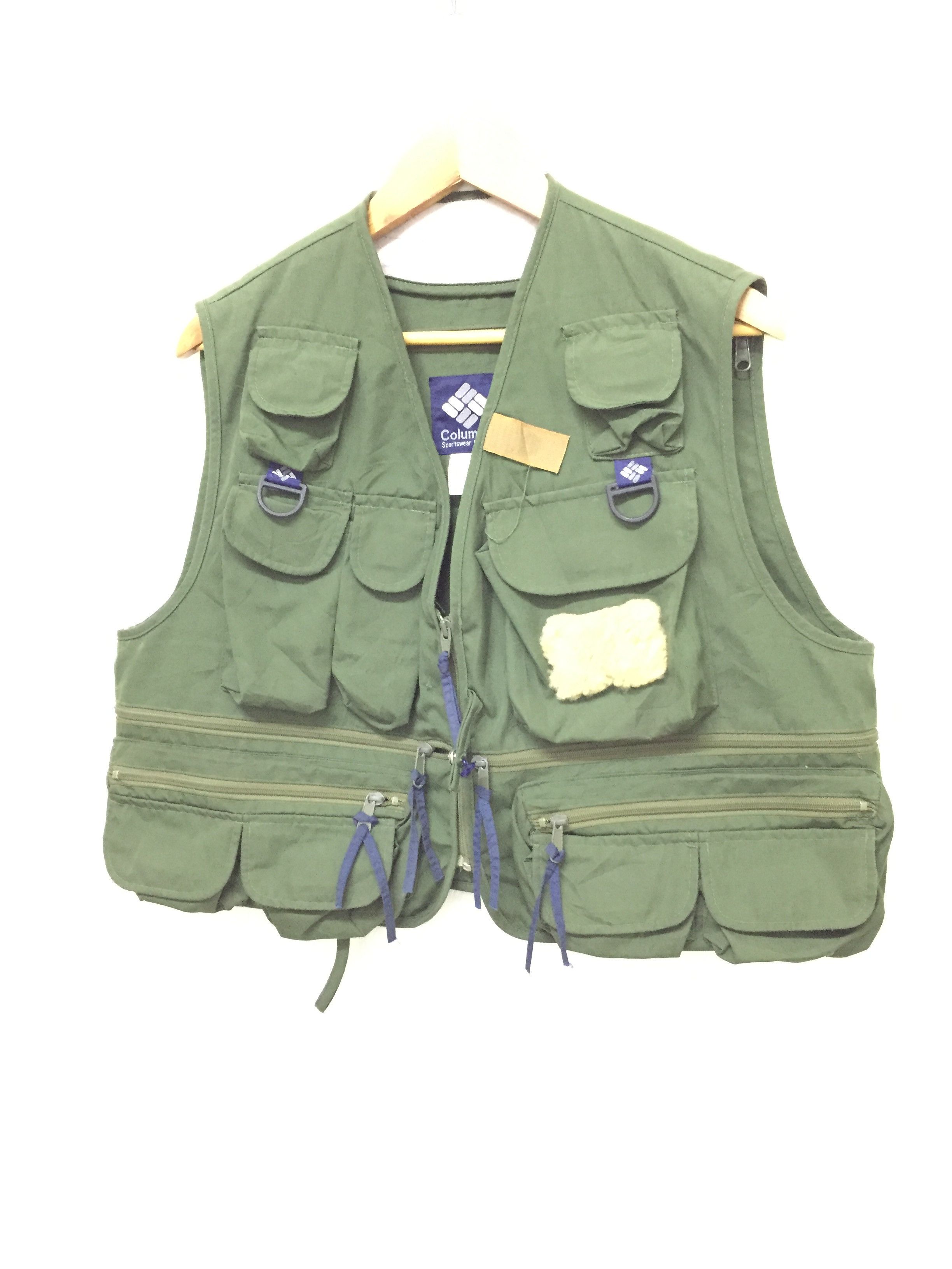 Columbia × Vintage 90's Columbia tactical vest backpack jacket Size US S / EU 44-46 / 1 - 1 Thumbnail