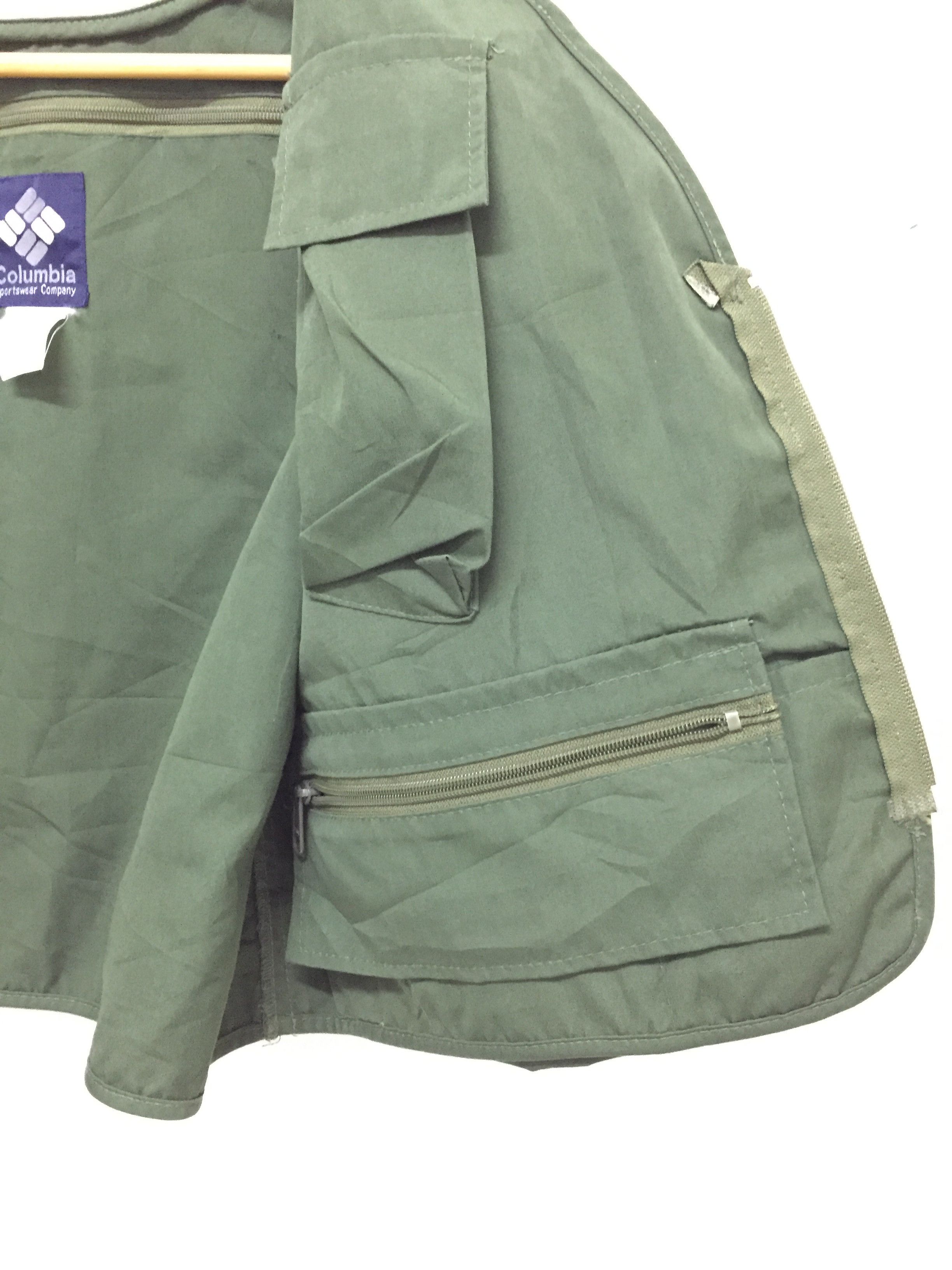 Columbia × Vintage 90's Columbia tactical vest backpack jacket Size US S / EU 44-46 / 1 - 12 Thumbnail