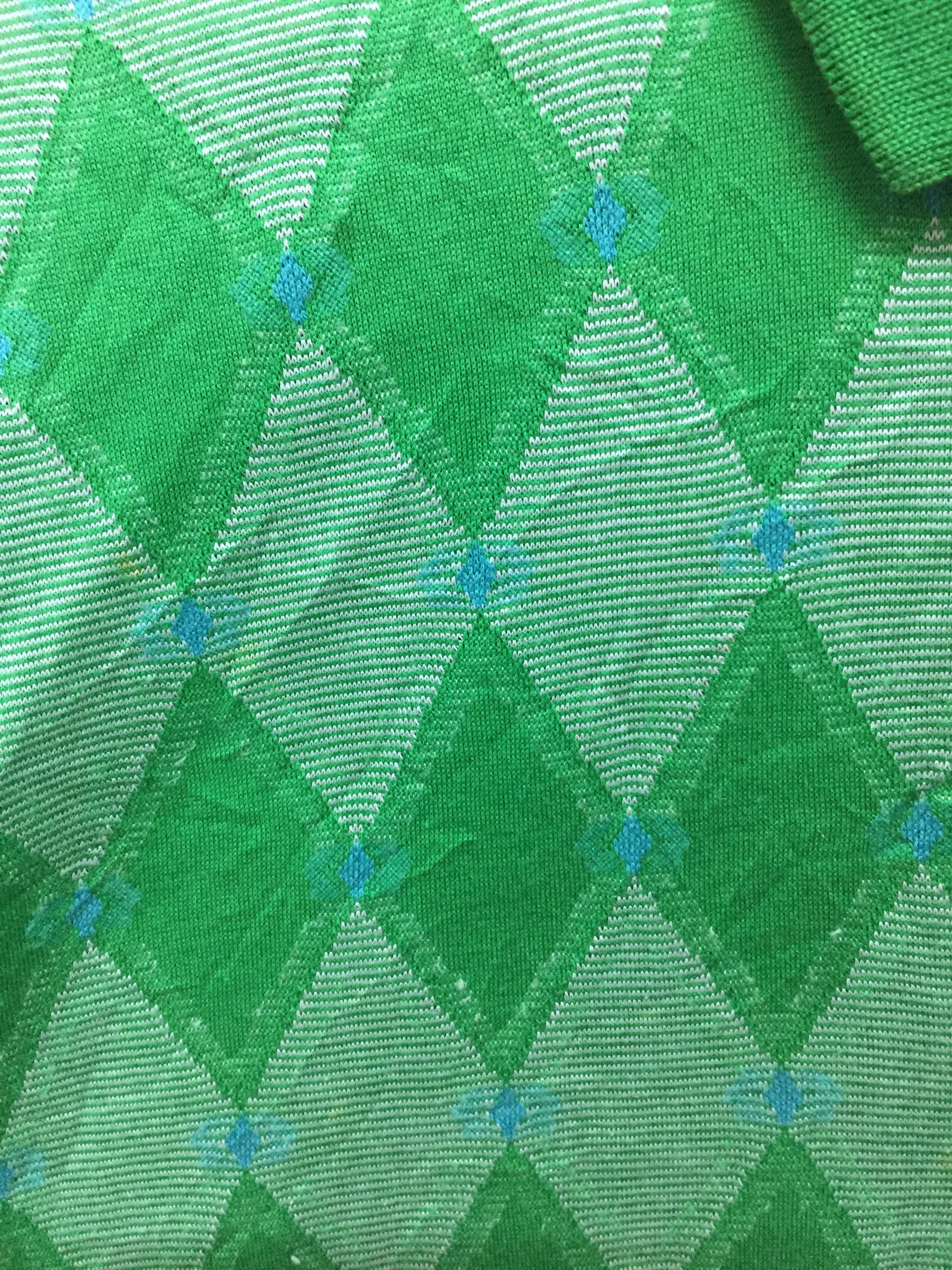 Yves Saint Laurent 90's YSL Ortega Diamond embroidered polo tee Size US M / EU 48-50 / 2 - 4 Thumbnail