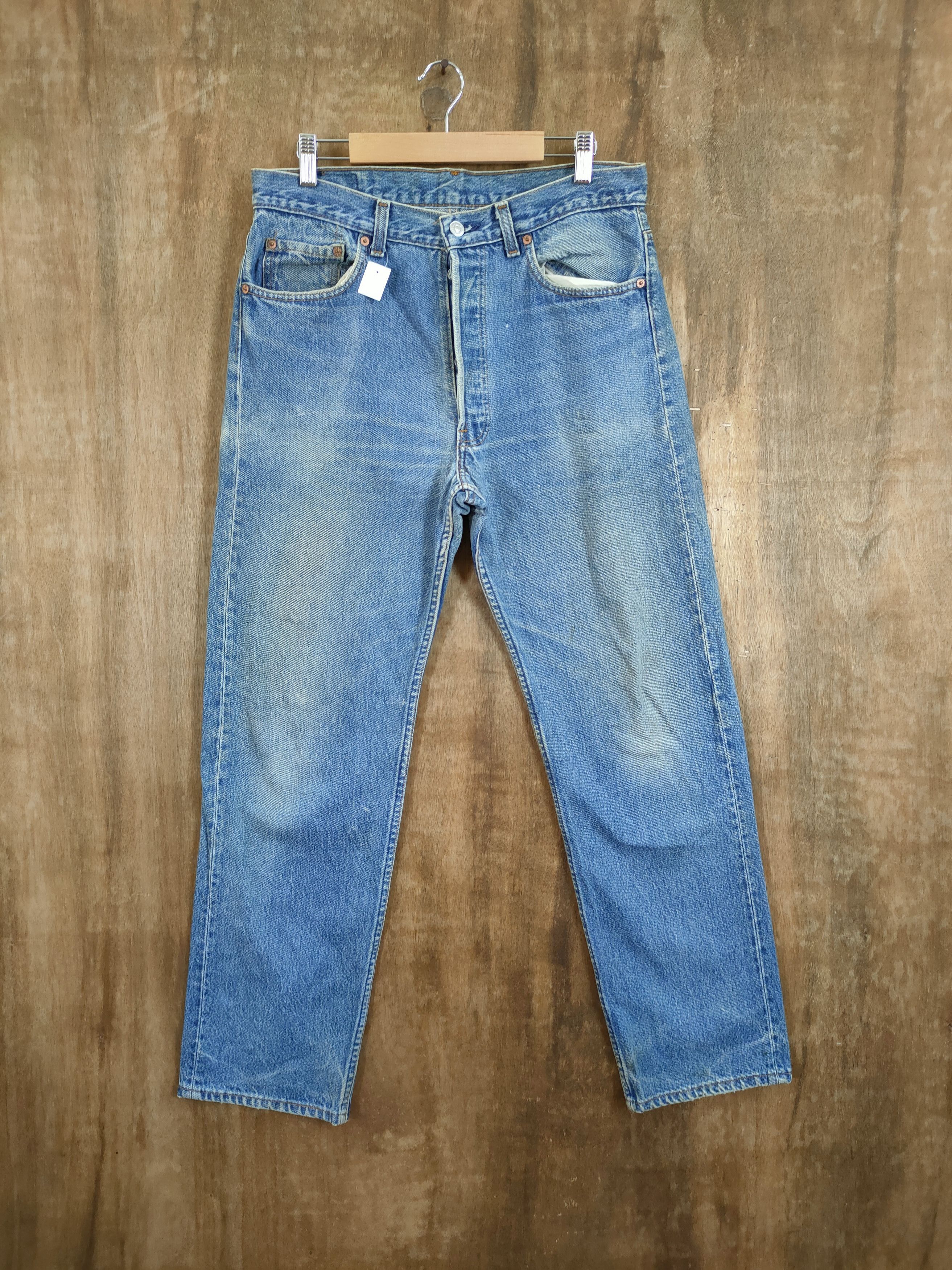 Levi's DL Levis 501xx distressed faded vintage denim pants #46-891 Size US 33 - 1 Thumbnail