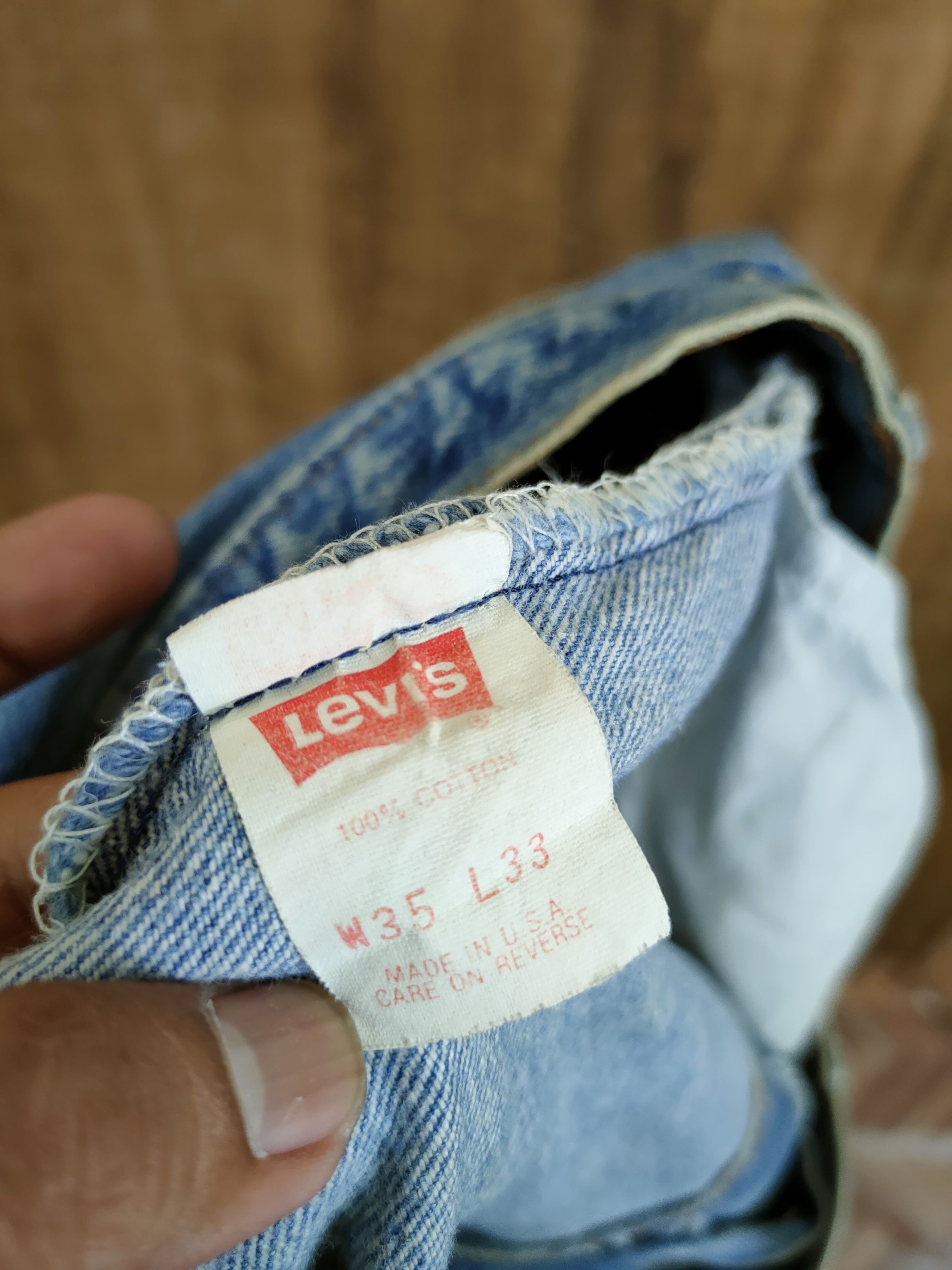 Levi's DL Levis 501xx distressed faded vintage denim pants #46-891 Size US 33 - 12 Thumbnail