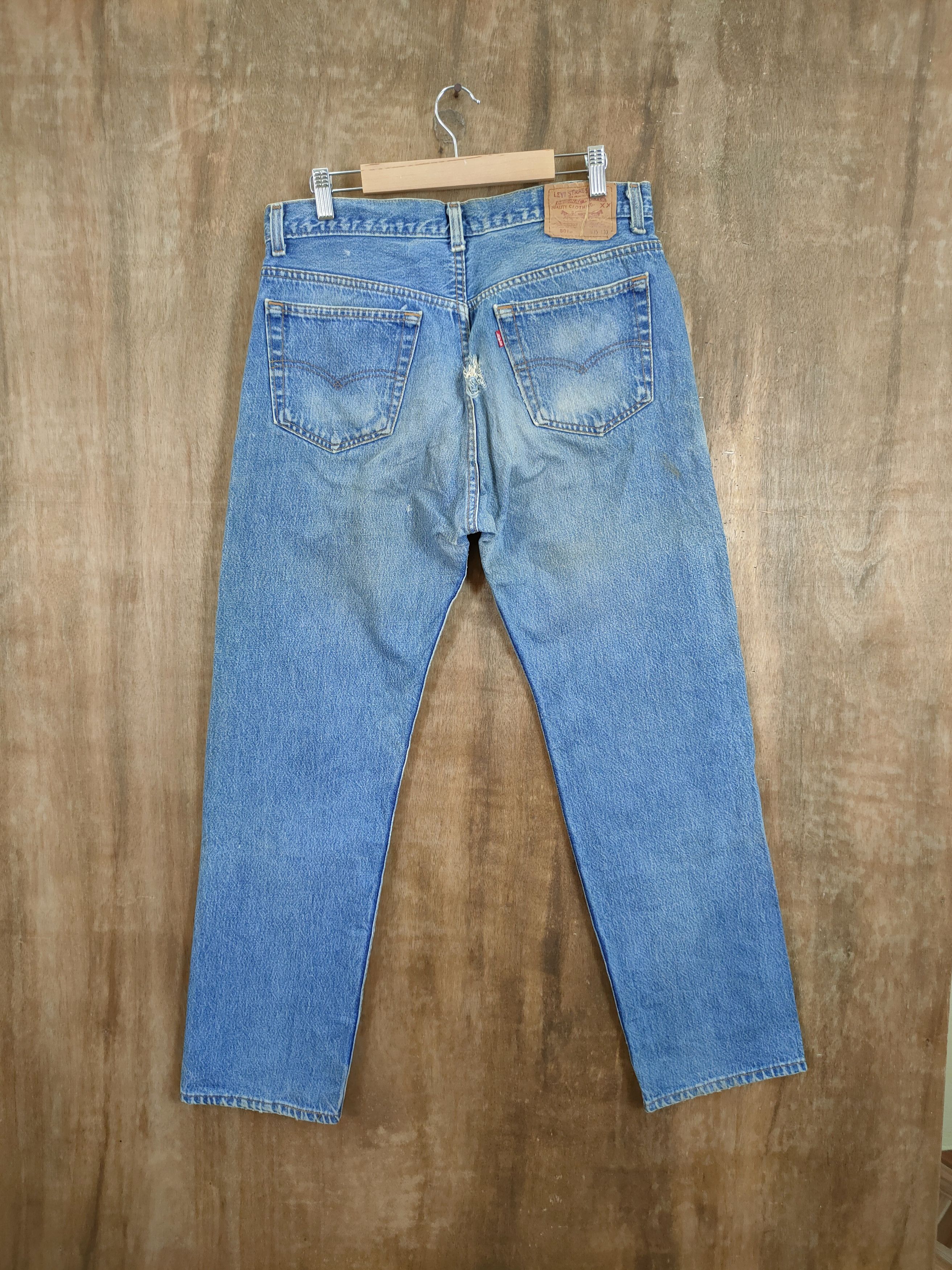 Levi's DL Levis 501xx distressed faded vintage denim pants #46-891 Size US 33 - 7 Thumbnail