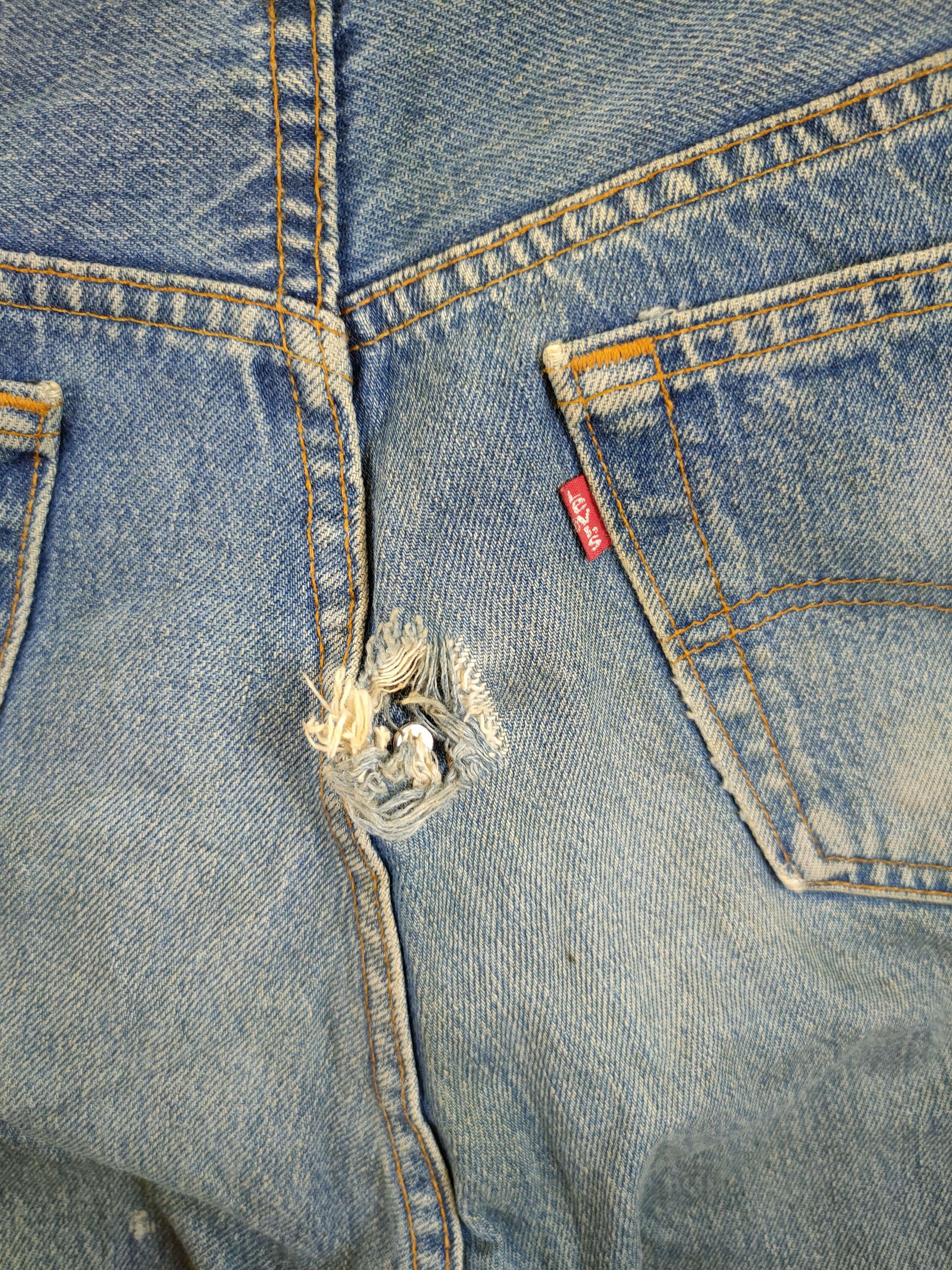 Levi's DL Levis 501xx distressed faded vintage denim pants #46-891 Size US 33 - 10 Thumbnail