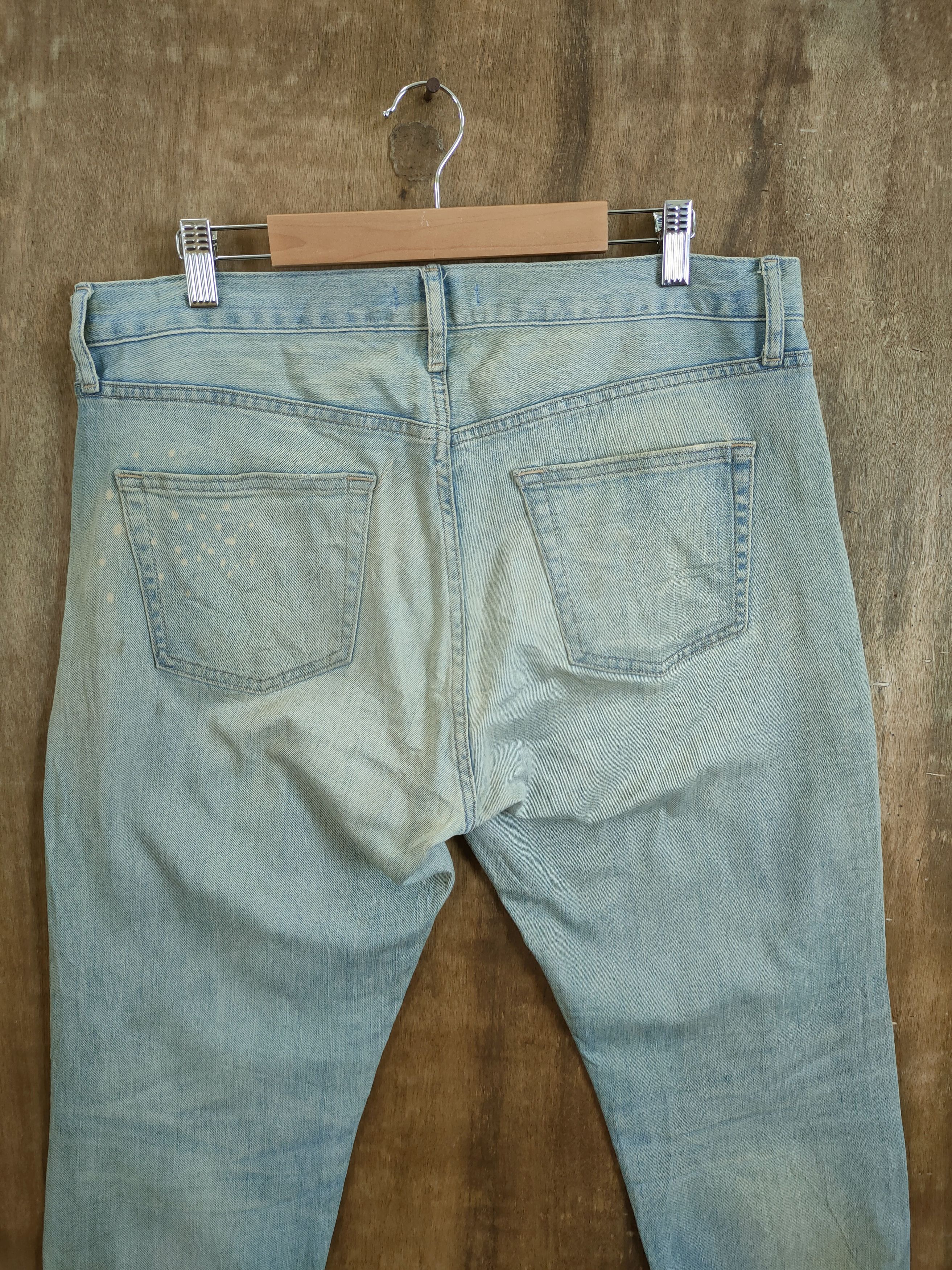 Uniqlo uniqlo distressed denim dirty style vintage pants #46-775 Size US 34 / EU 50 - 10 Thumbnail