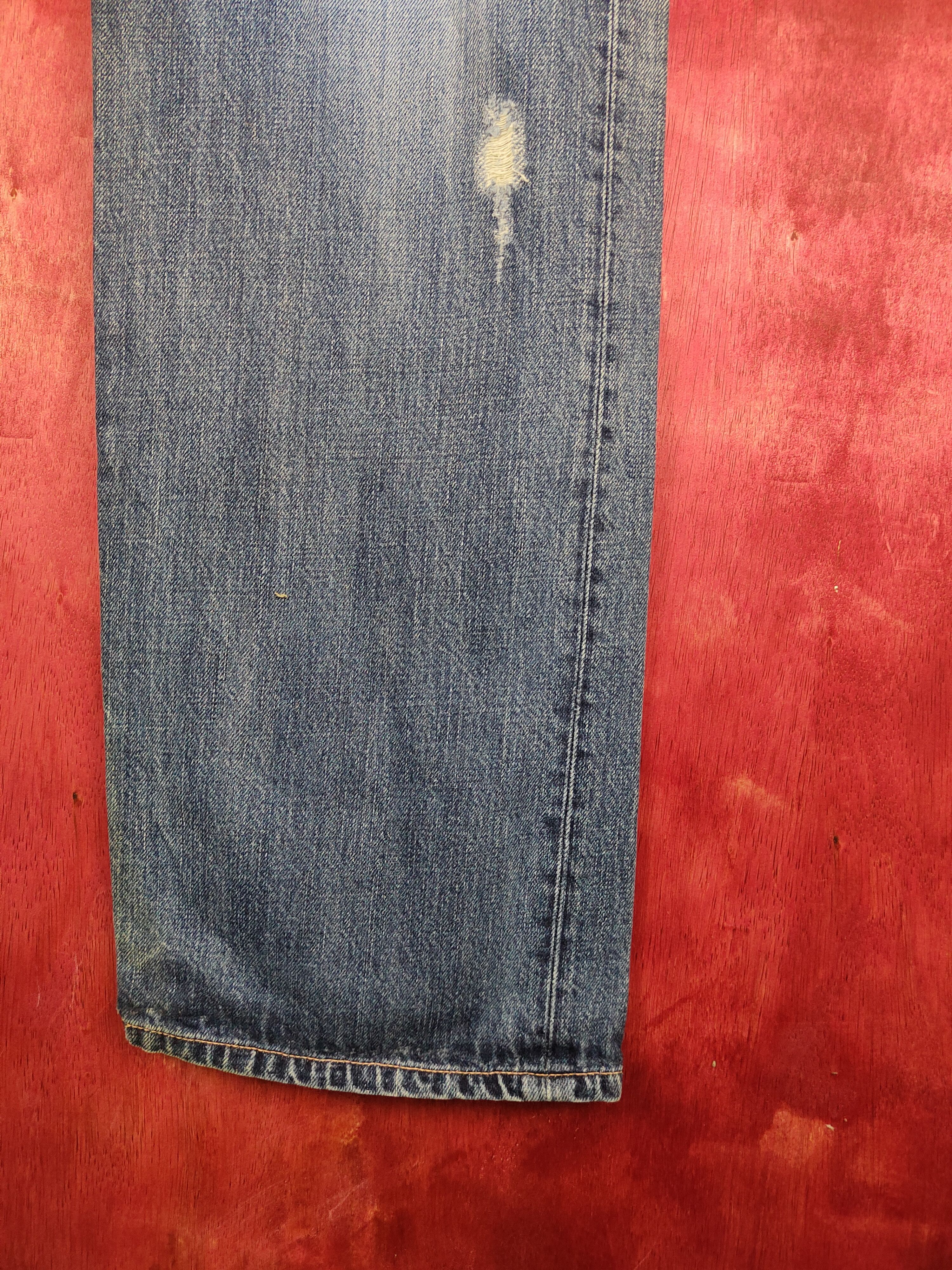 Japanese Brand DL Naminoritatsujin Japan Dragon Ripped Denim #S608 Size US 34 / EU 50 - 7 Thumbnail