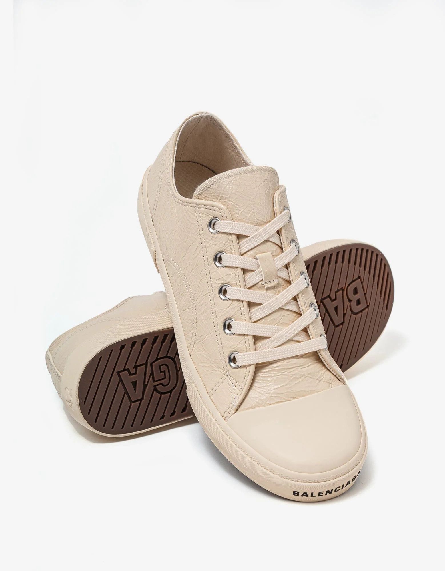 Balenciaga Off White Paris Low Top Trainers Size US 7 / EU 40 - 6 Thumbnail