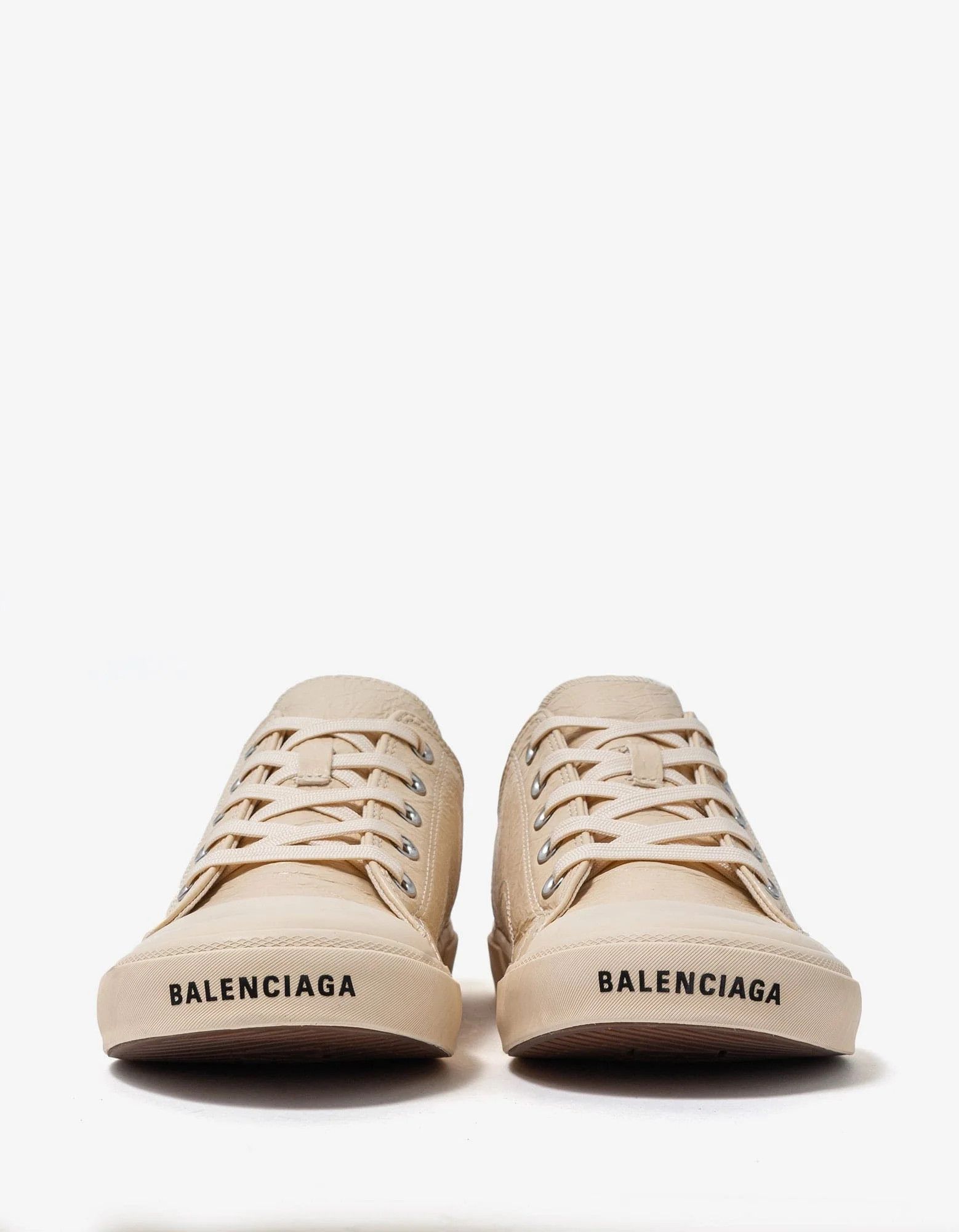 Balenciaga Off White Paris Low Top Trainers Size US 7 / EU 40 - 4 Thumbnail