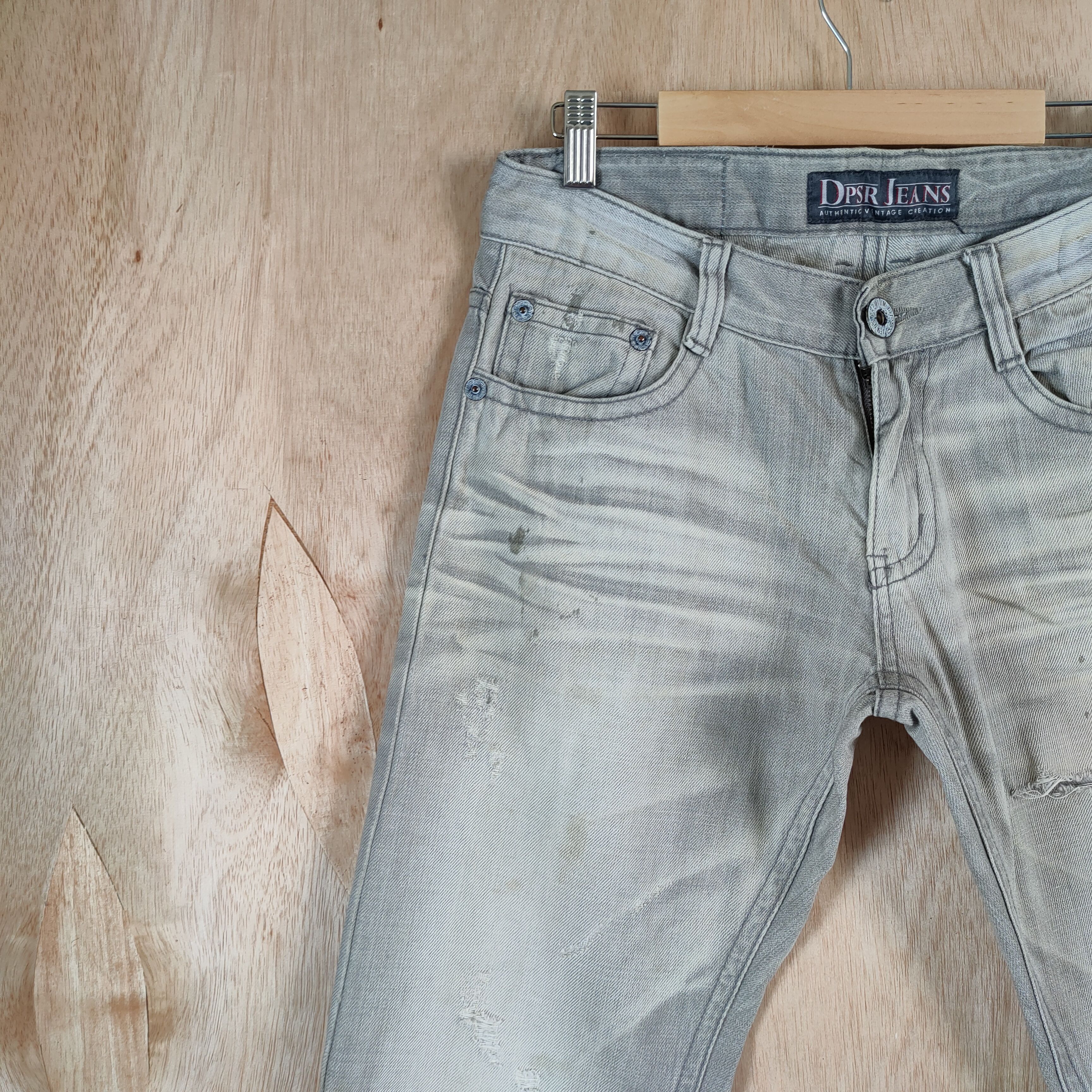 Japanese Brand DPSR JEANS DISTRESSED/FADED DENIM PANTS Size US 30 / EU 46 - 5 Thumbnail