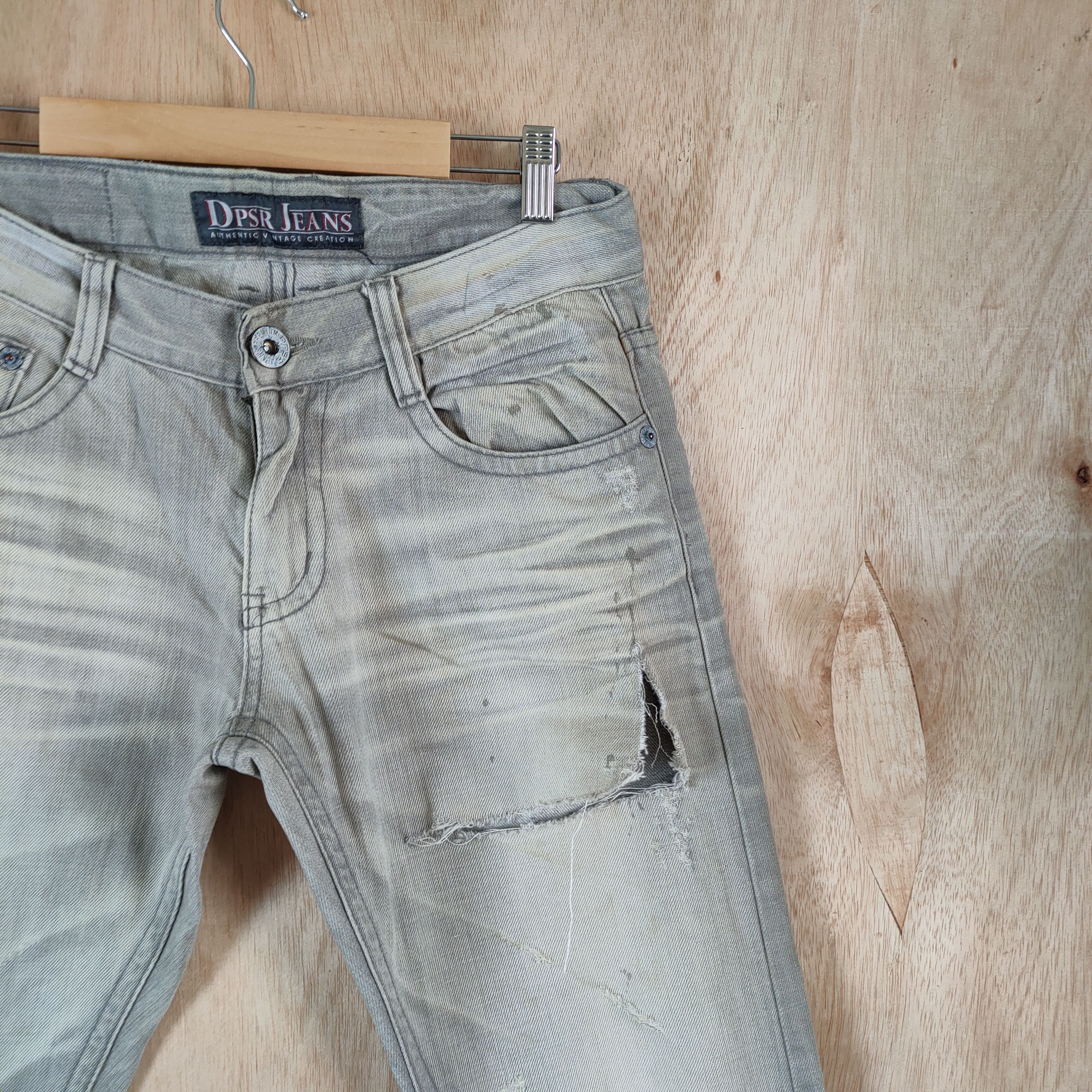 Japanese Brand DPSR JEANS DISTRESSED/FADED DENIM PANTS Size US 30 / EU 46 - 4 Thumbnail