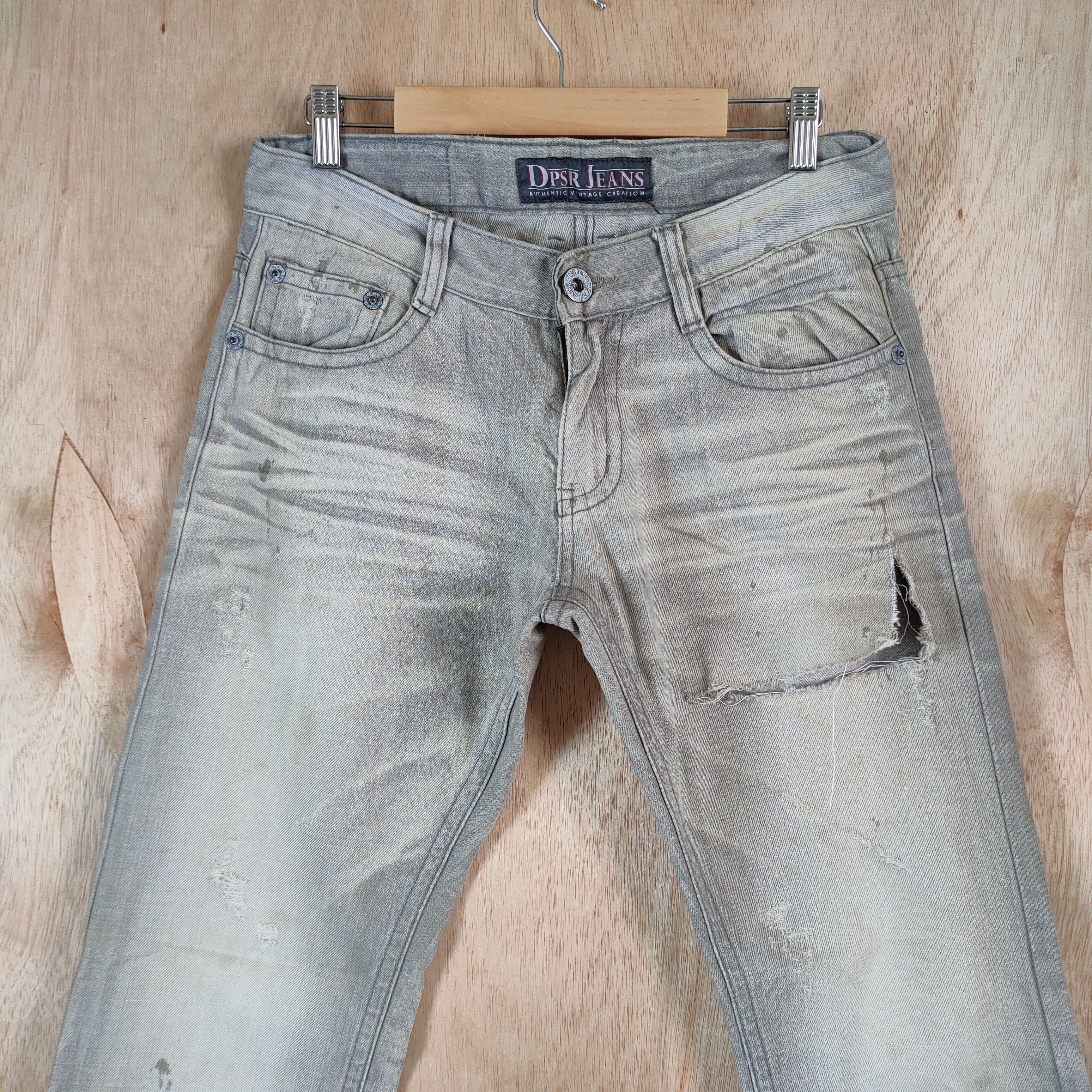 Japanese Brand DPSR JEANS DISTRESSED/FADED DENIM PANTS Size US 30 / EU 46 - 2 Thumbnail