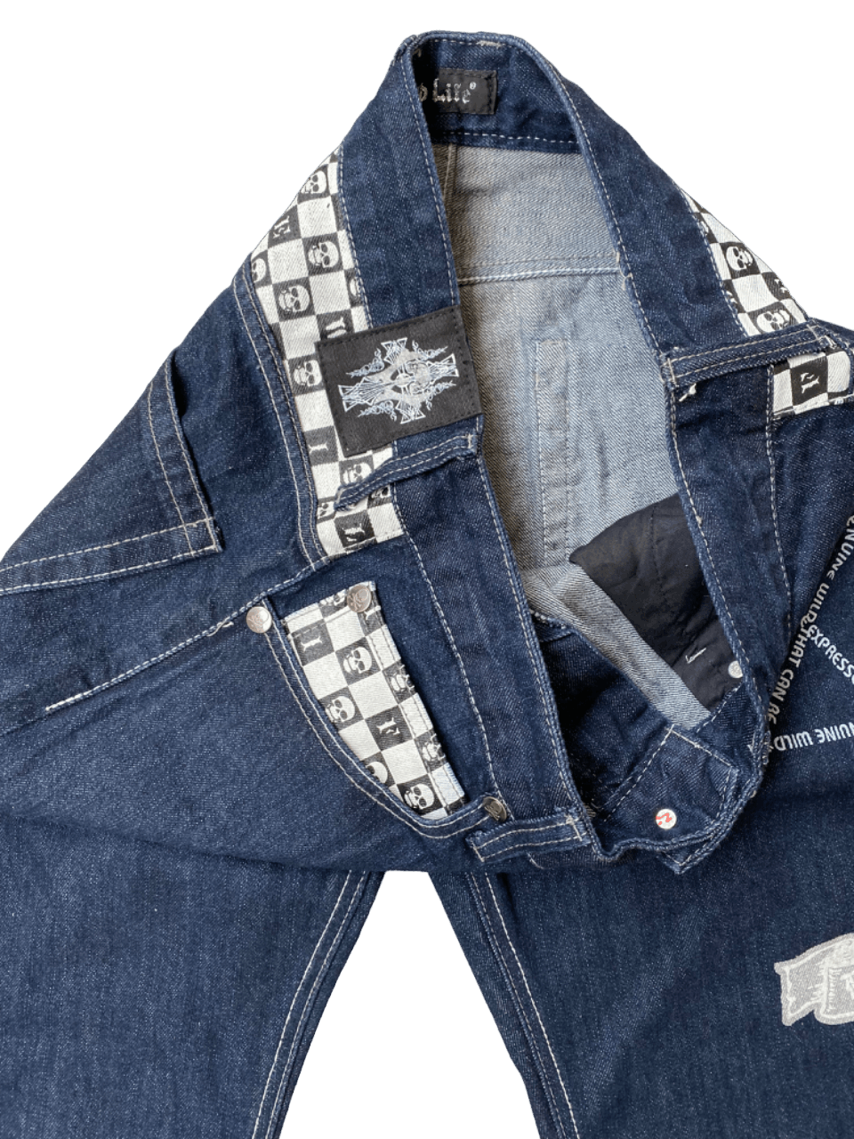 Affliction × If Six Was Nine Skull Cross Wild Life Jeans Size US 35 - 6 Thumbnail
