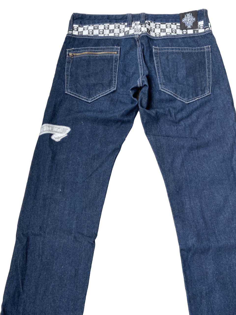 Affliction × If Six Was Nine Skull Cross Wild Life Jeans Size US 35 - 4 Thumbnail