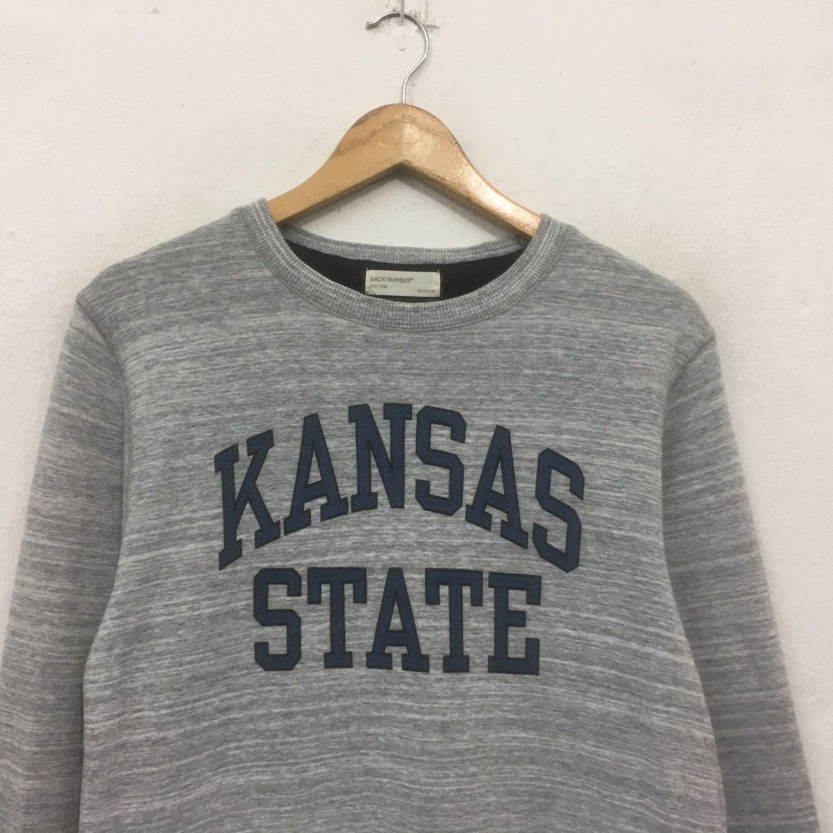 Vintage Vintage KANSAS STATE Big Spellout Logo Sweatshirt Crewneck Size US M / EU 48-50 / 2 - 2 Thumbnail