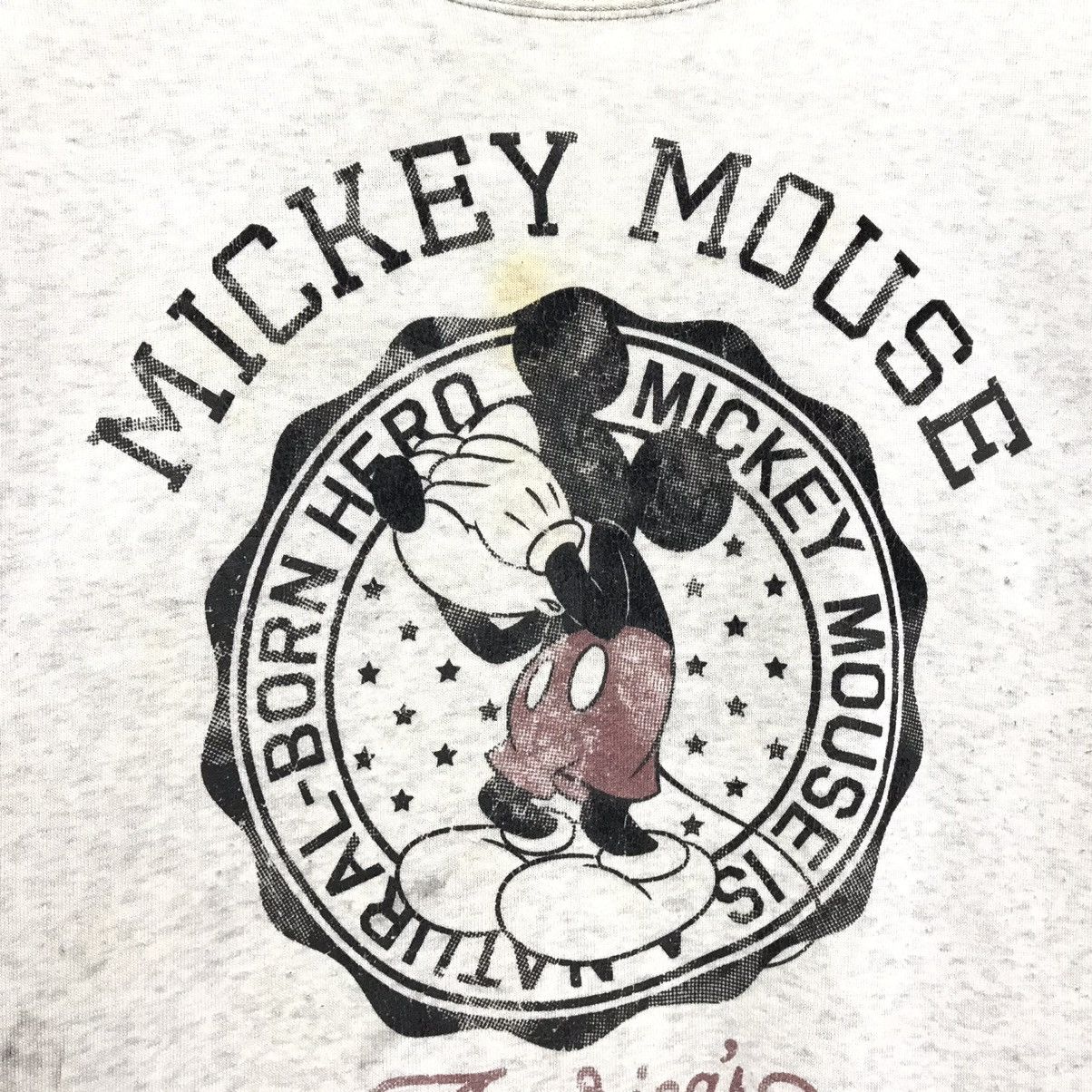 Disney × Mickey Mouse Vintage Mickey Mouse Big Logo Crewneck Sweatshirt Size US M / EU 48-50 / 2 - 2 Thumbnail