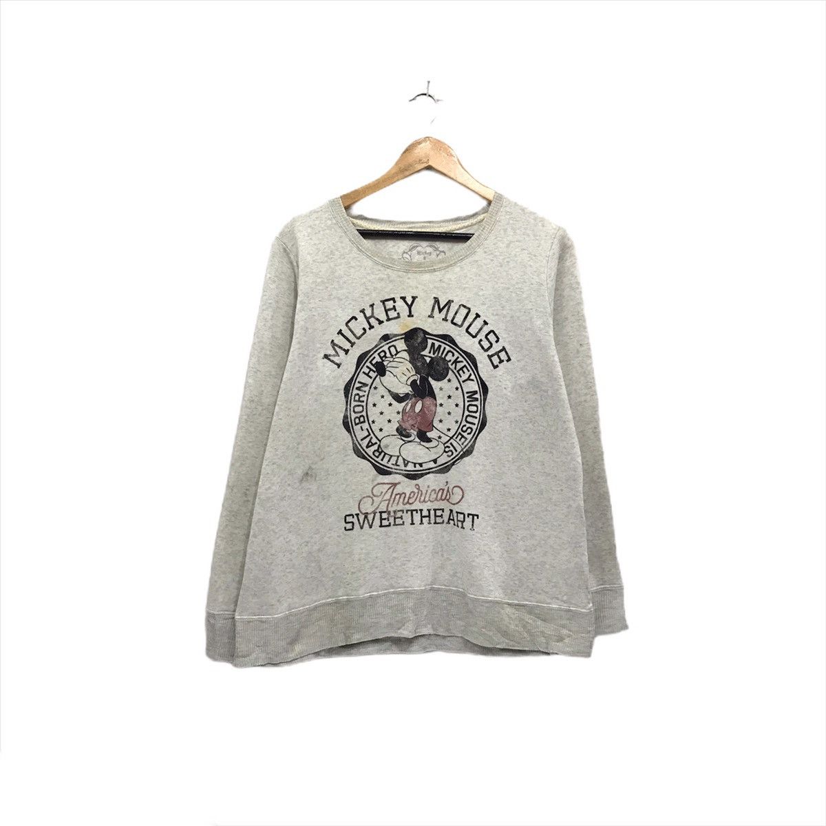 Disney × Mickey Mouse Vintage Mickey Mouse Big Logo Crewneck Sweatshirt Size US M / EU 48-50 / 2 - 1 Thumbnail