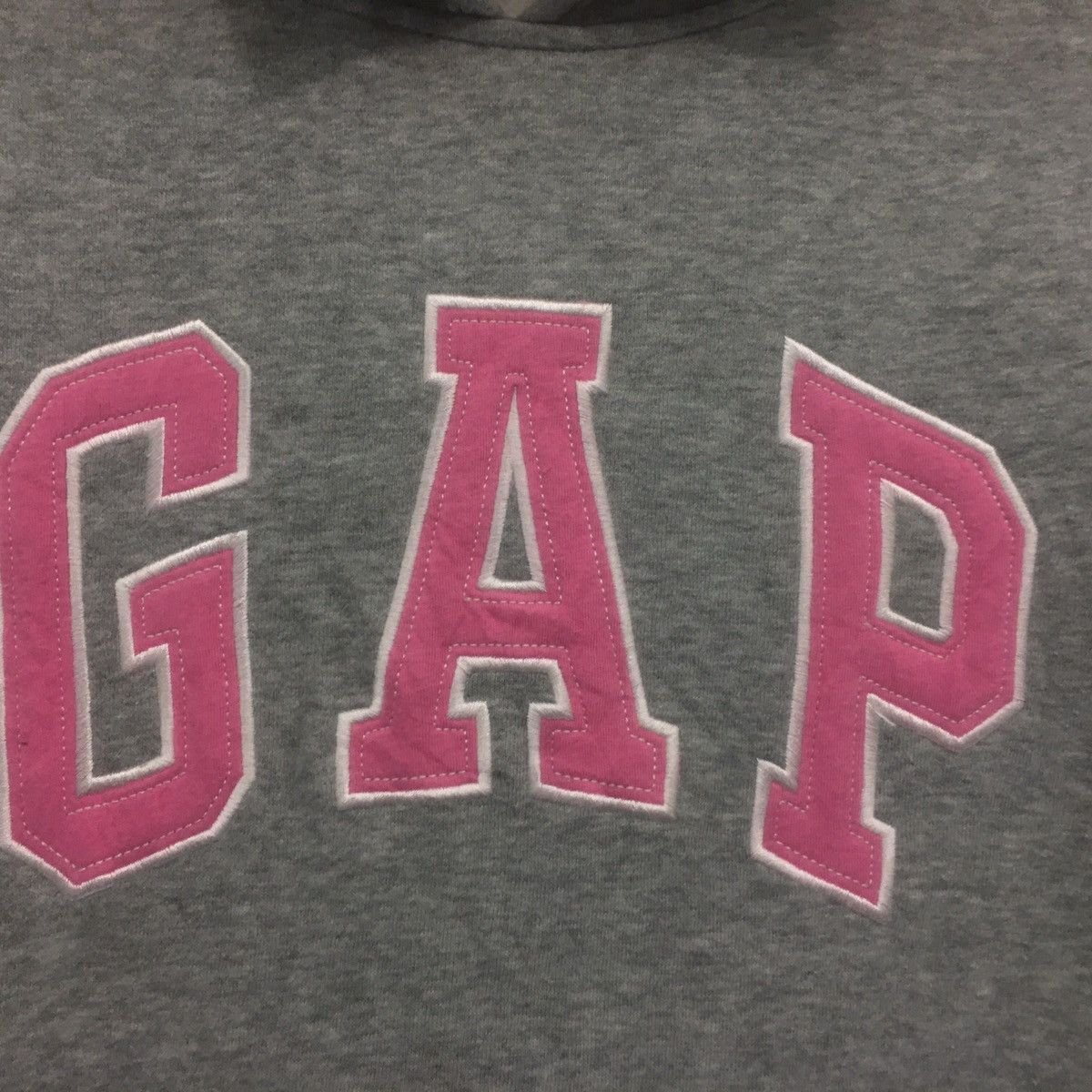 Gap × Vintage Vintage GAP Fullzip Sweater Hoodie Biglogo Emboidery Size US XXS / EU 40 - 3 Thumbnail