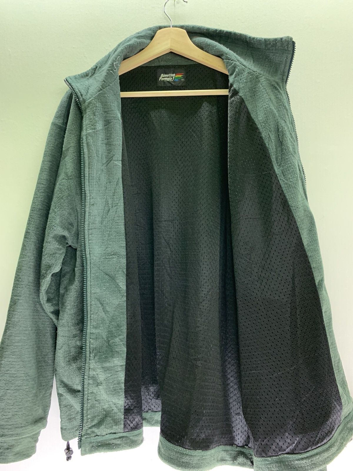 Benetton Vintage Benetton Formula 1 Racing Team fleece Jacket Size US XL / EU 56 / 4 - 3 Thumbnail