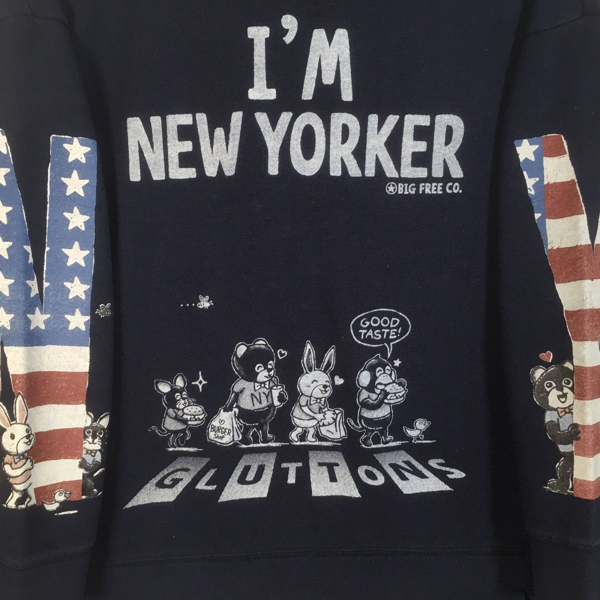 Cartoon Network × Japanese Brand Vintage Gluttons New York Sweatshirt Size US M / EU 48-50 / 2 - 3 Thumbnail