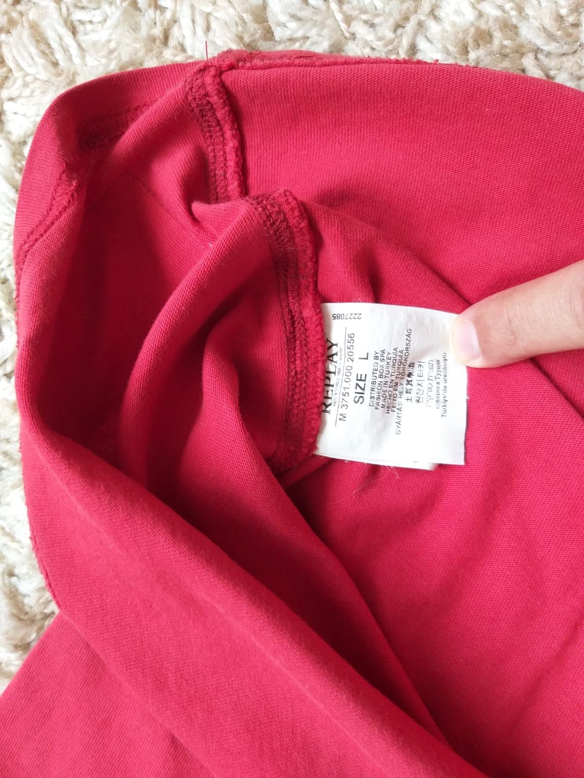 Replay Replay 1981 Logo Graphic Red T-Shirt Summer Addicted Size US L / EU 52-54 / 3 - 6 Thumbnail