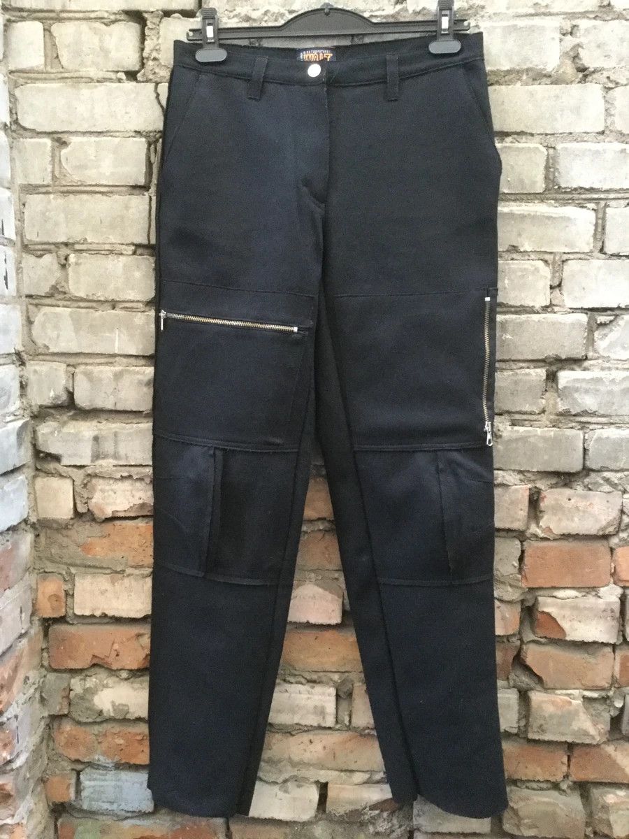 Walter Van Beirendonck !!!NEW!!! RARE + UNIQUE wool/polyamide biker pants Size US 30 / EU 46 - 1 Thumbnail