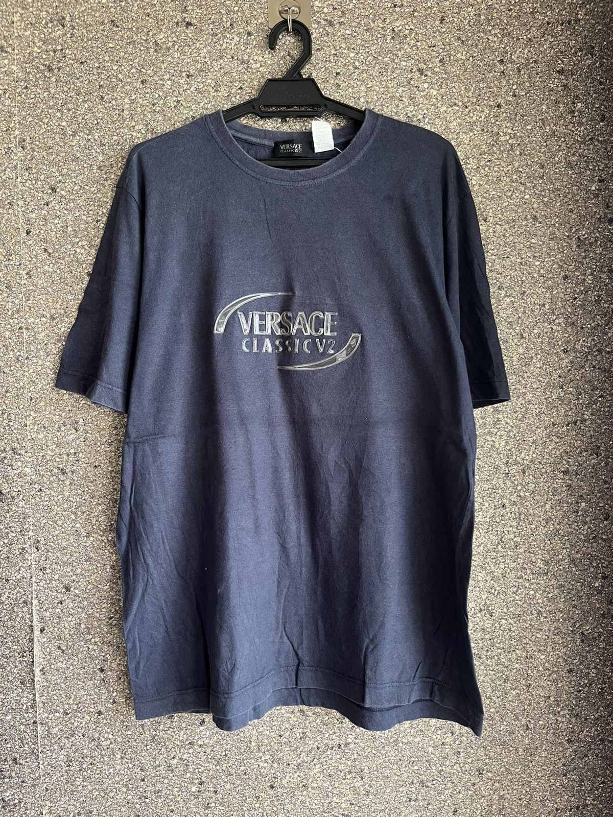 image of Vintage Versace Classic Ft6 in Navy, Men's (Size XL)