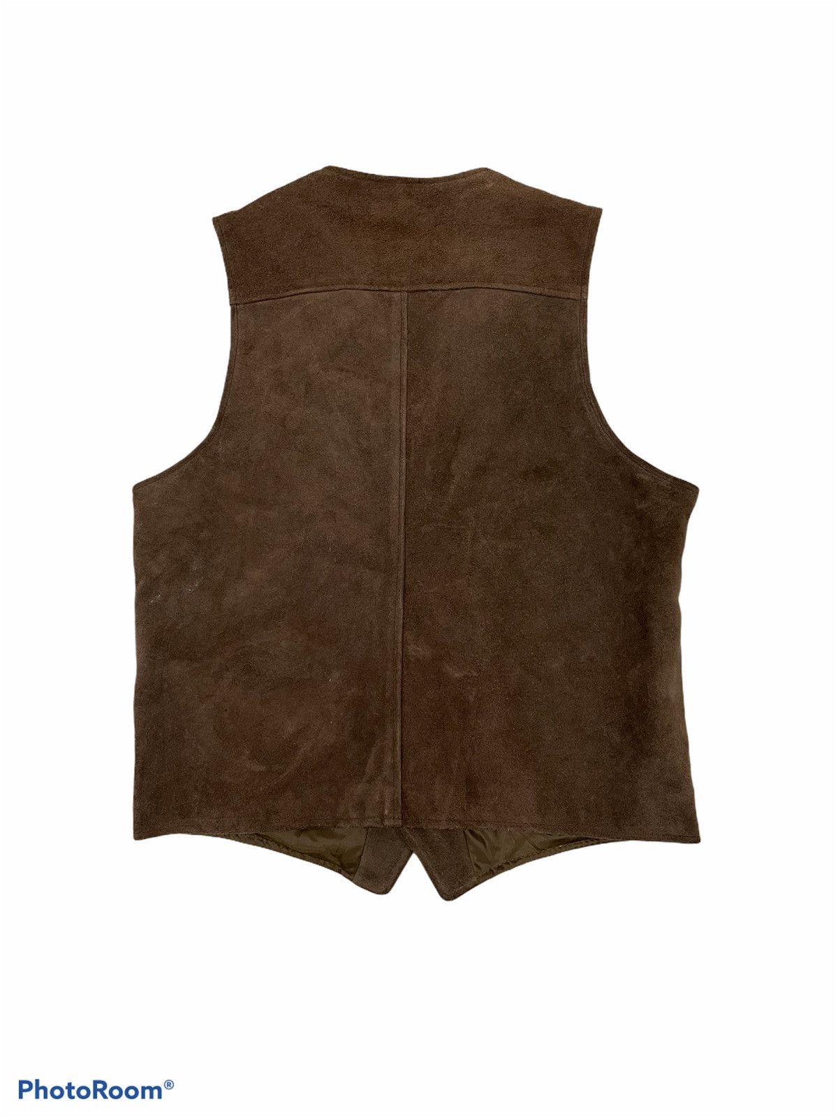 Schott Schott vest fur leather jacket America vintage caferacer Size 42S - 2 Thumbnail