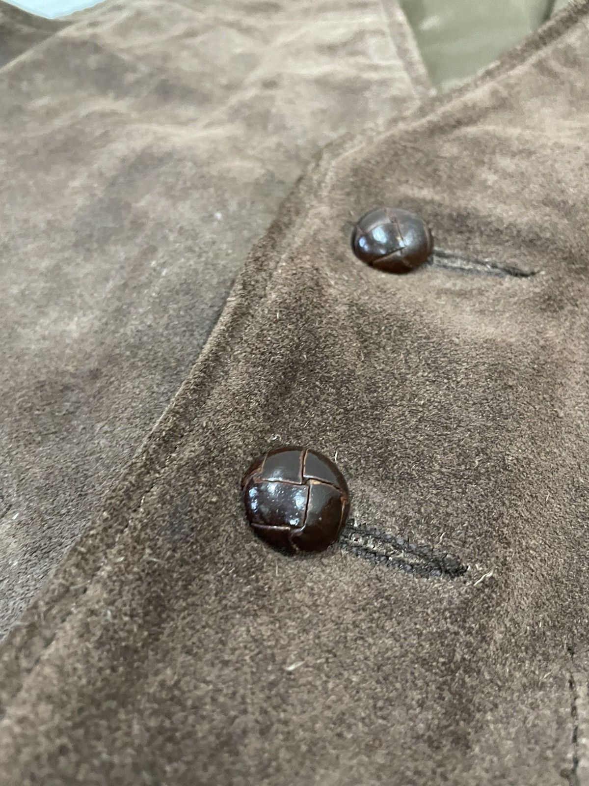 Schott Schott vest fur leather jacket America vintage caferacer Size 42S - 5 Thumbnail