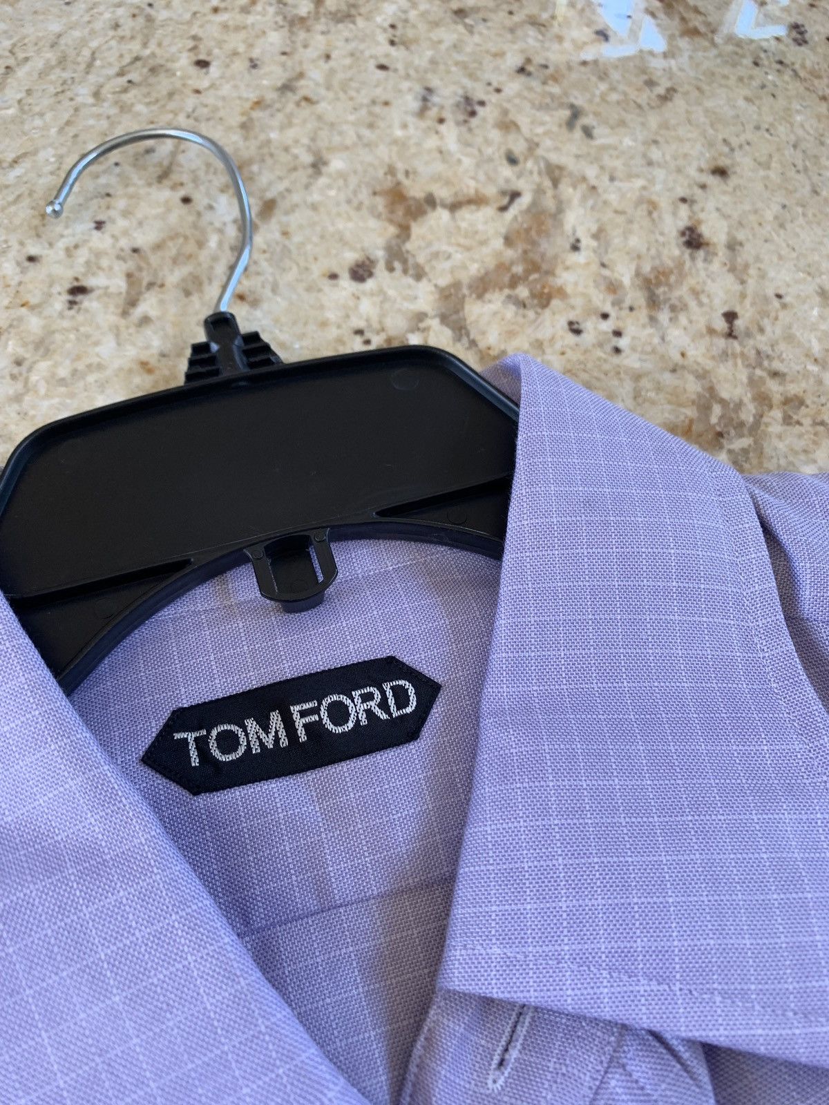 Tom Ford Purple Dotted Box Button Up Size US L / EU 52-54 / 3 - 7 Thumbnail