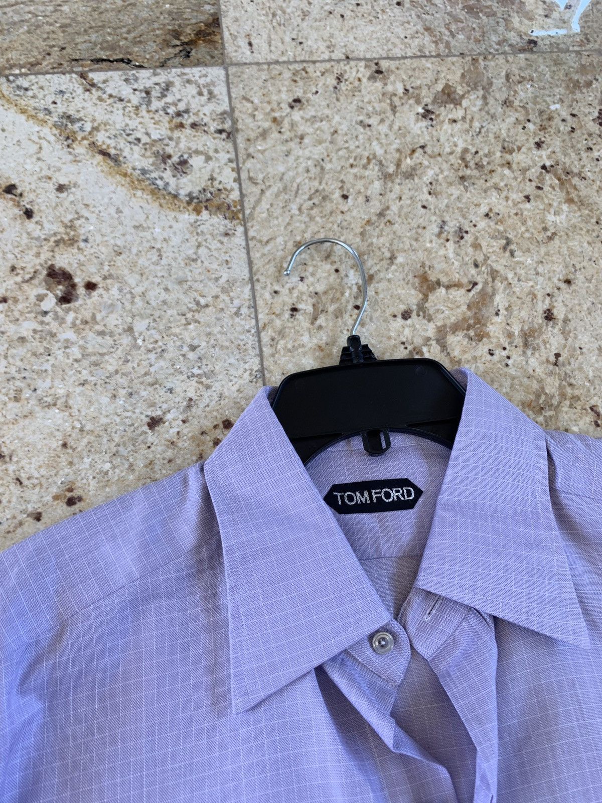 Tom Ford Purple Dotted Box Button Up Size US L / EU 52-54 / 3 - 8 Thumbnail